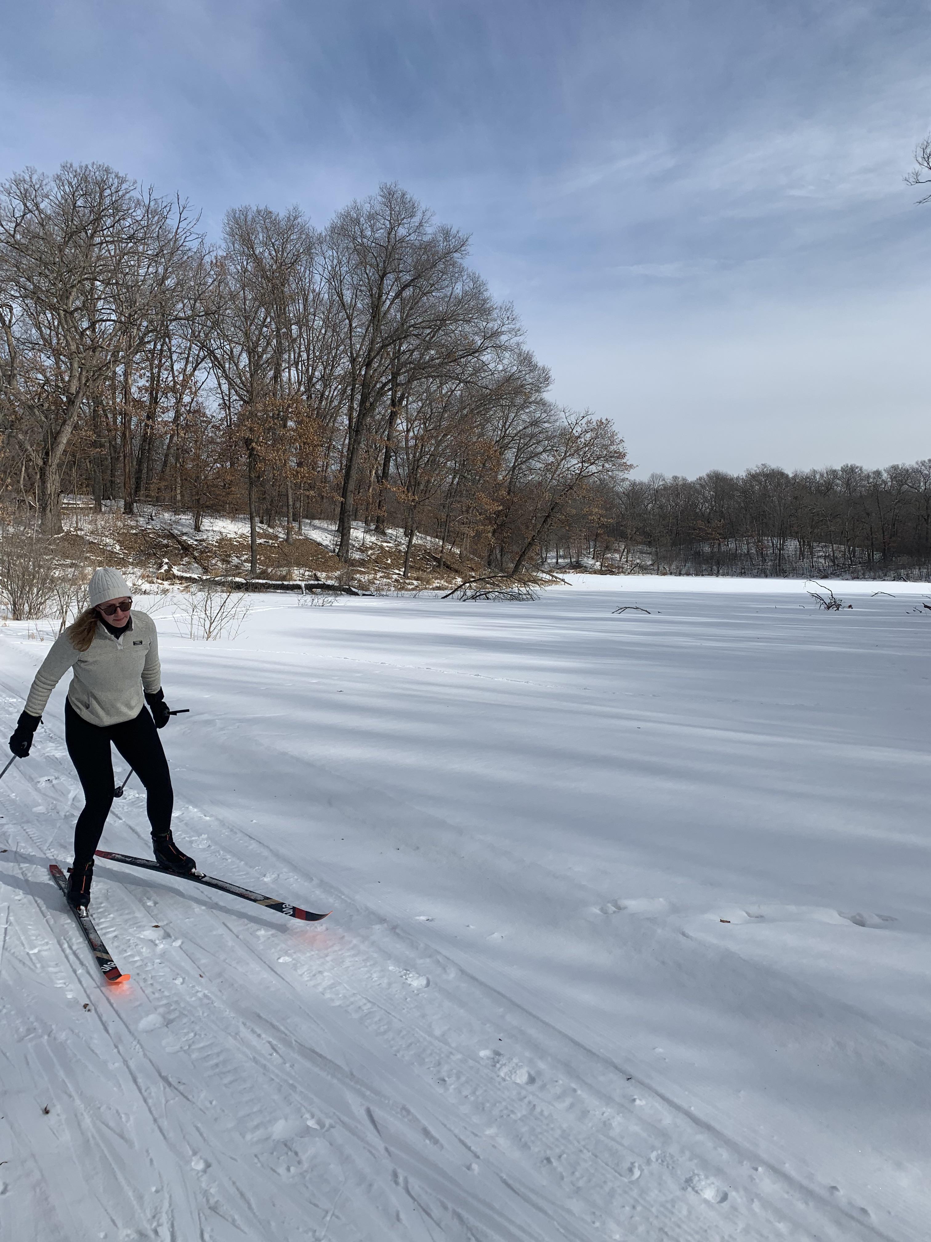 Beautiful day to ski near Minneapolis, MN USA. Could use a bit more