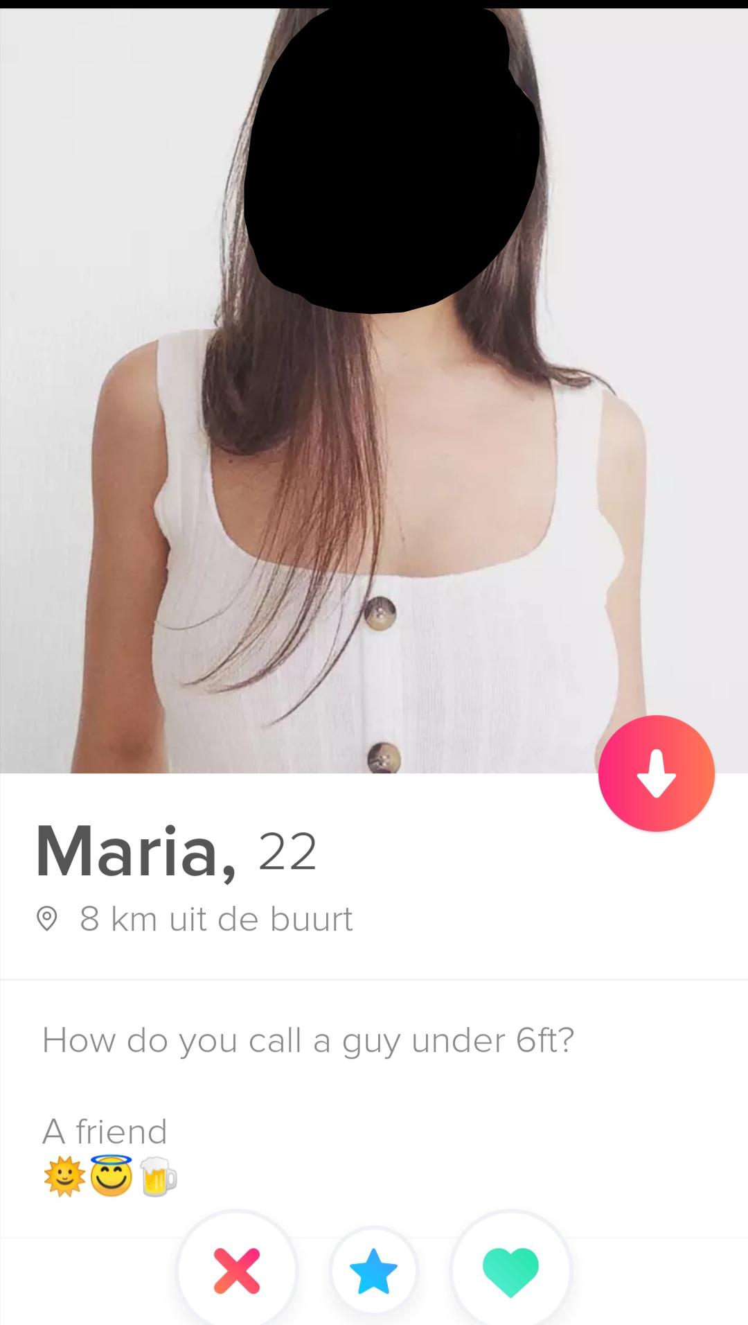 How do you call someone stating height preferences in their bio? r/Tinder