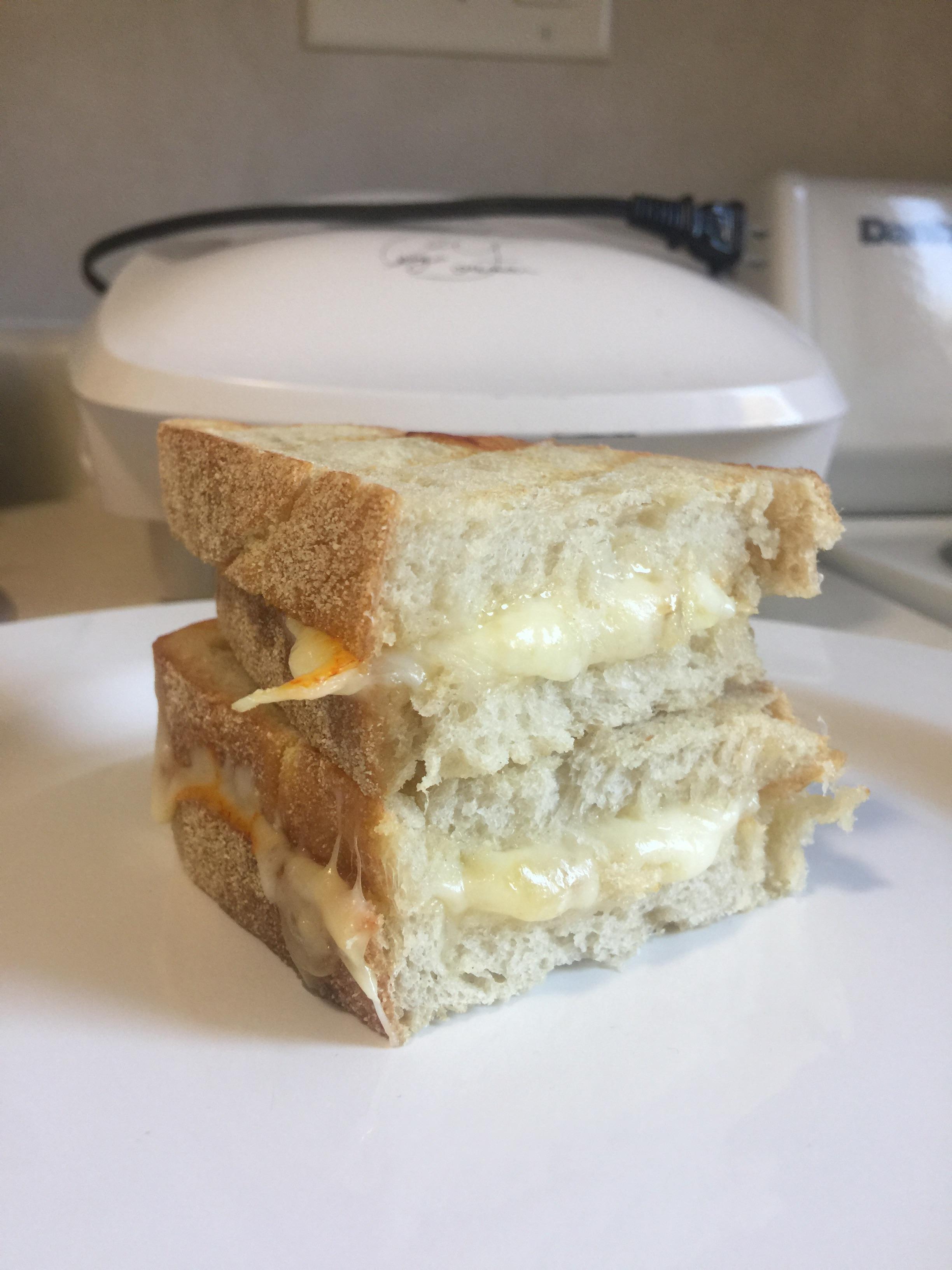 Spoiled myself cus it’s the weekend! Italian bread w Havarti, Muenster