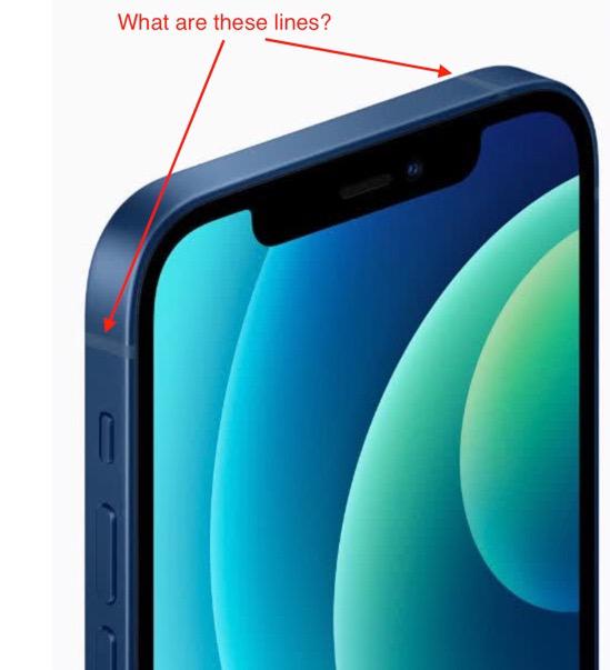 Just curious What are these lines on the side of iPhone 12/13? r