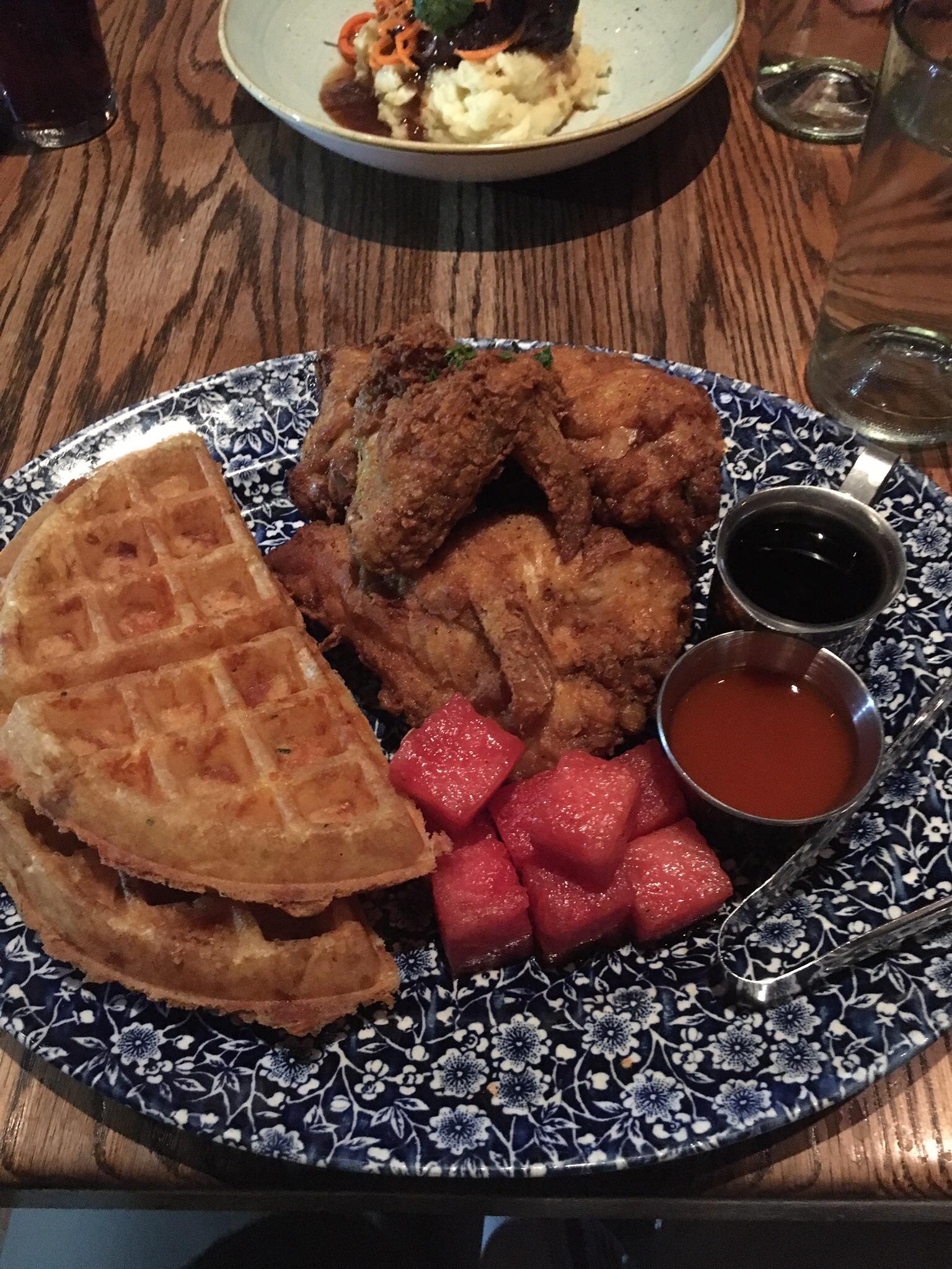 [I ate] Chicken 'n Watermelon 'n Waffles r/food