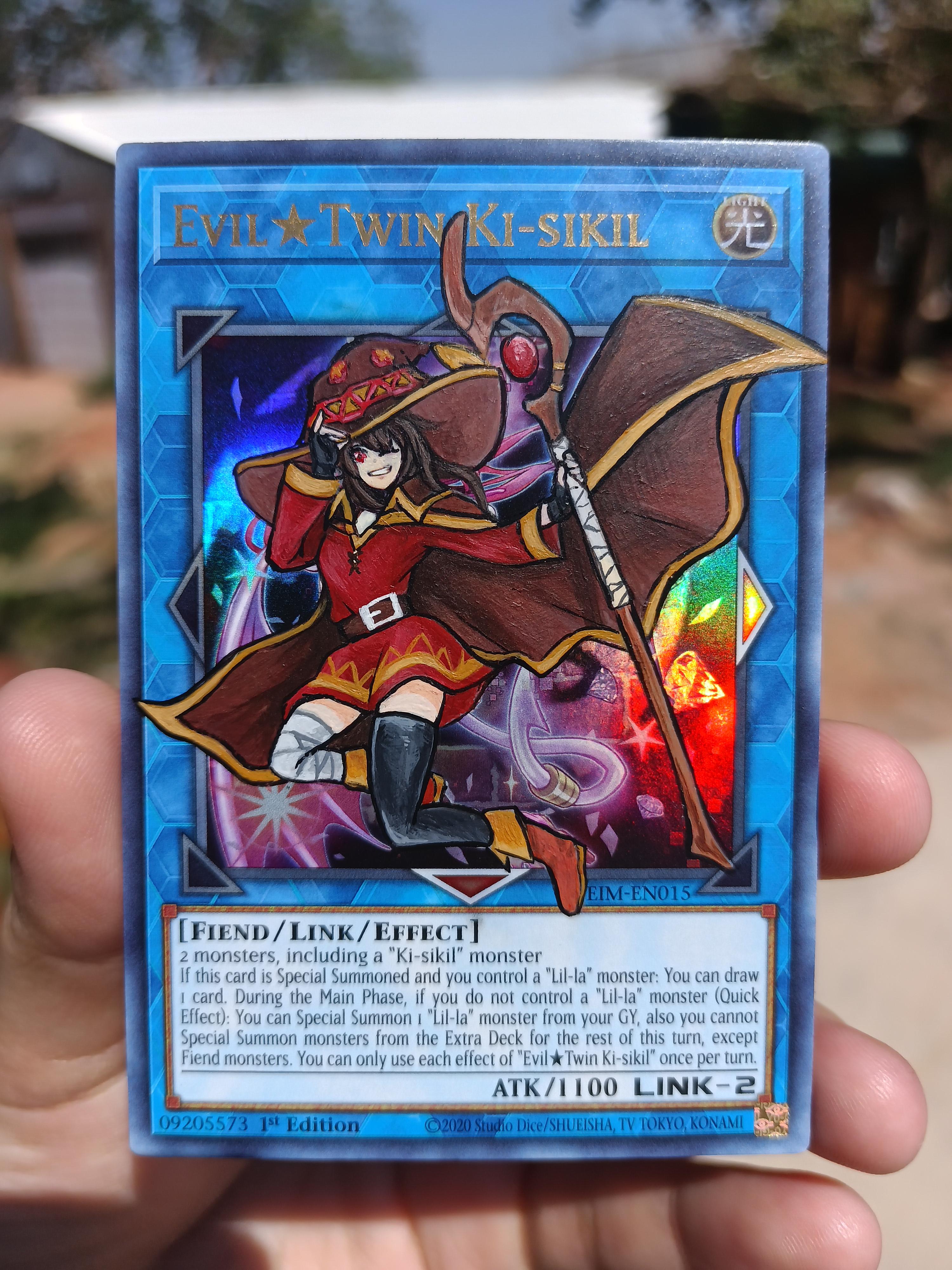 I painted Megumin on Evil Twin KiSikil! r/yugioh