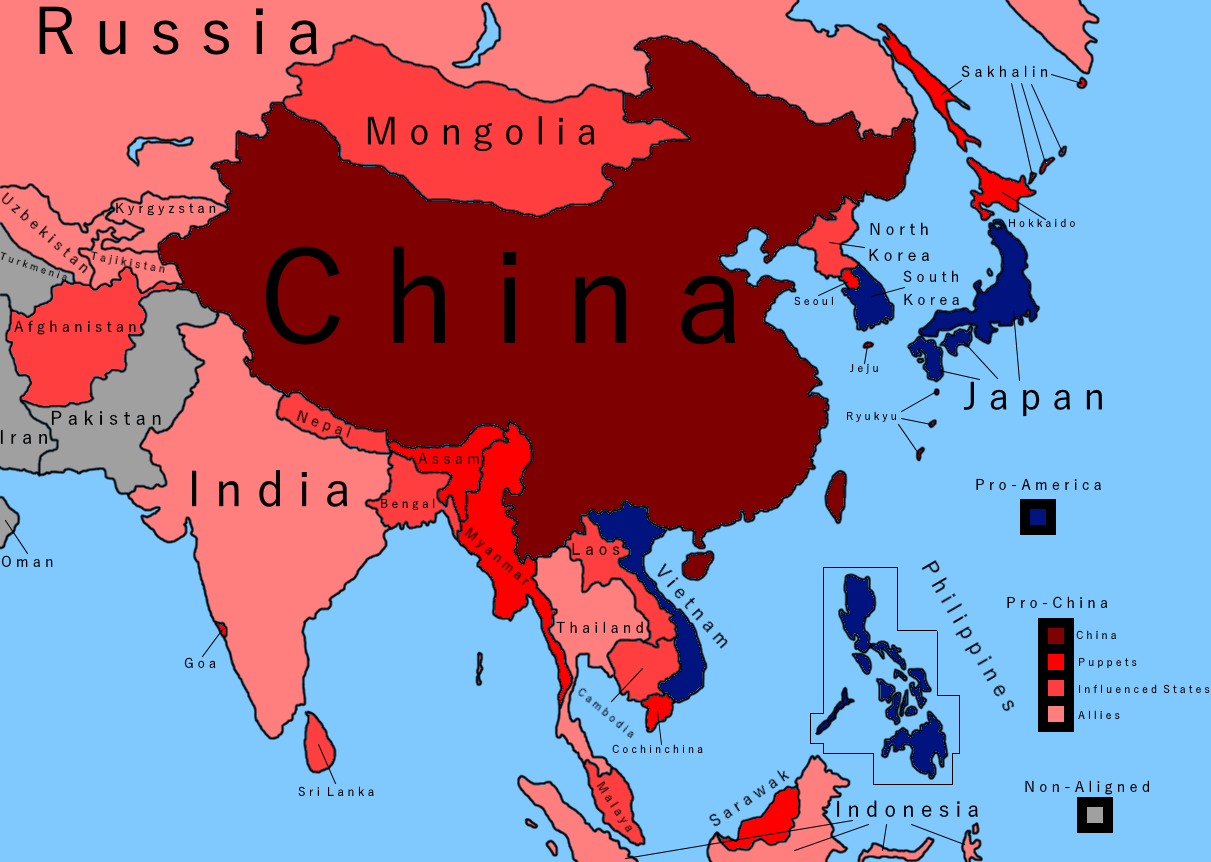 Chinese Imperialism in Asia imaginarymaps