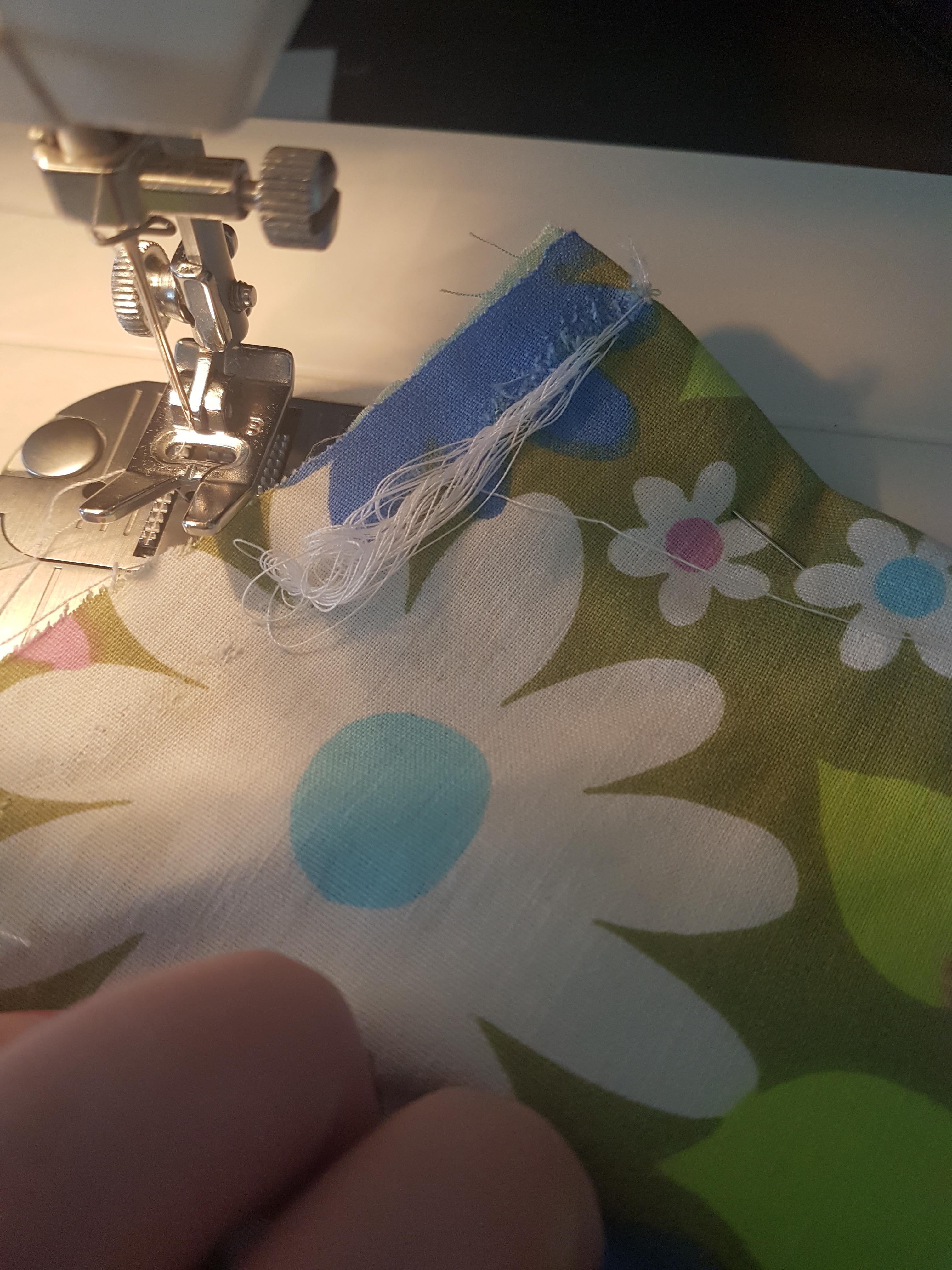 Help! My thread keeps bunching like this... it looks fine on the other