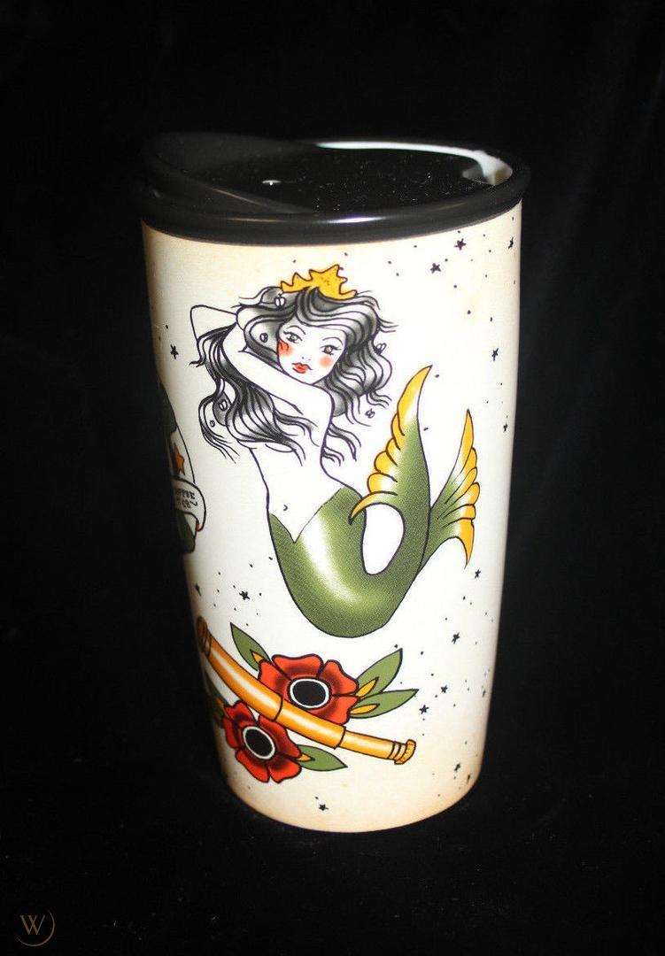 Starbucks limited edition “mermaid siren travel mug.” I lost my friend