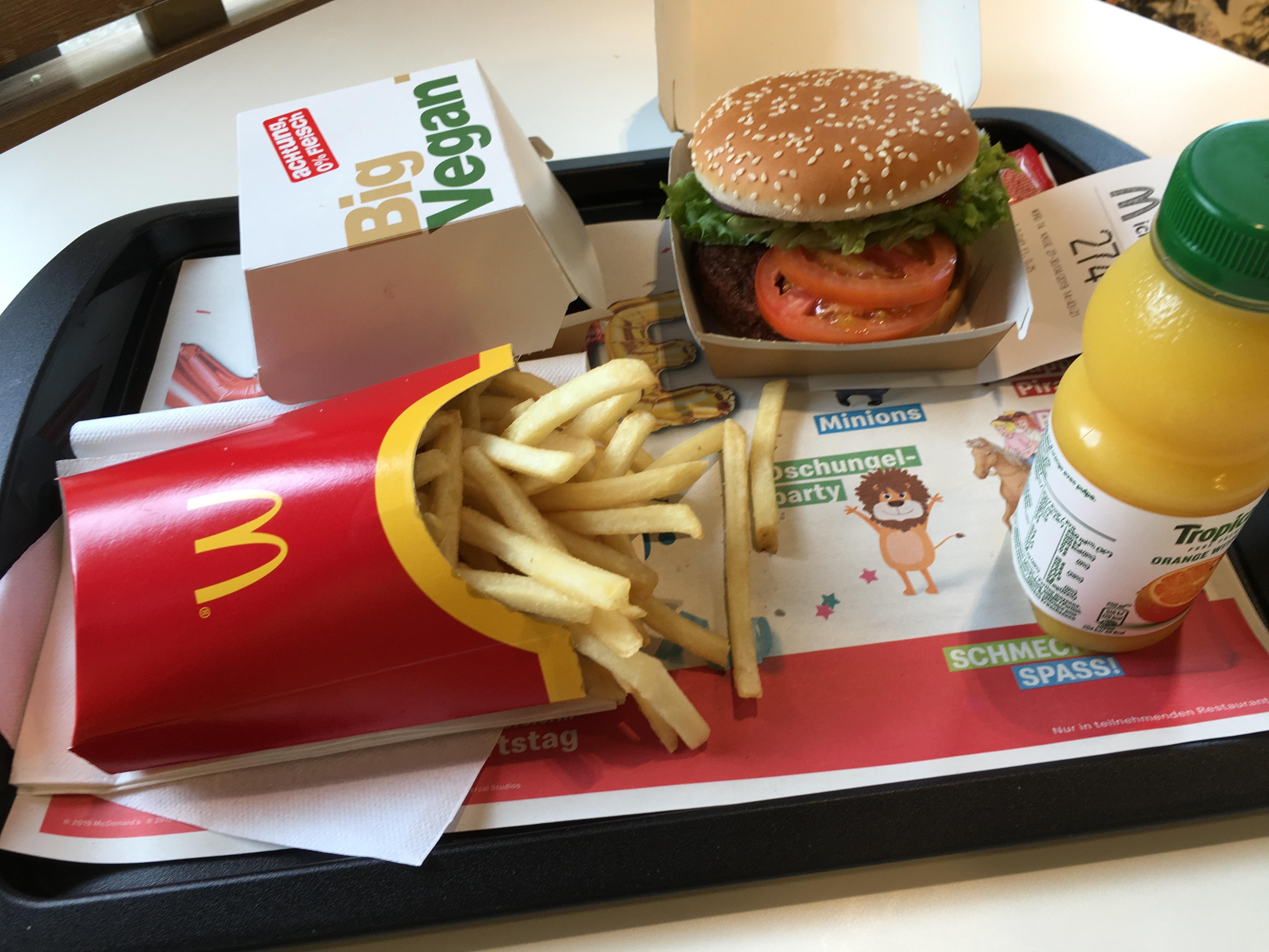 McDonald’s Germany has quietly rolled out a plant based burger and I