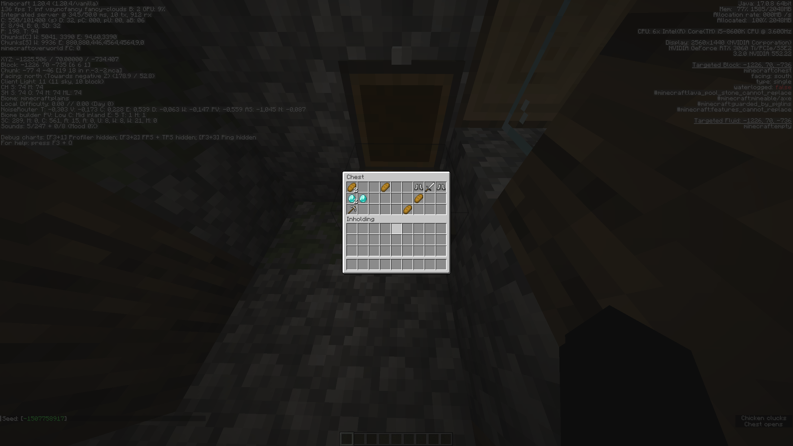 INSANEEE CHESTTT!!!! (seed 1507758917, 1225, 70, 734), blacksmith