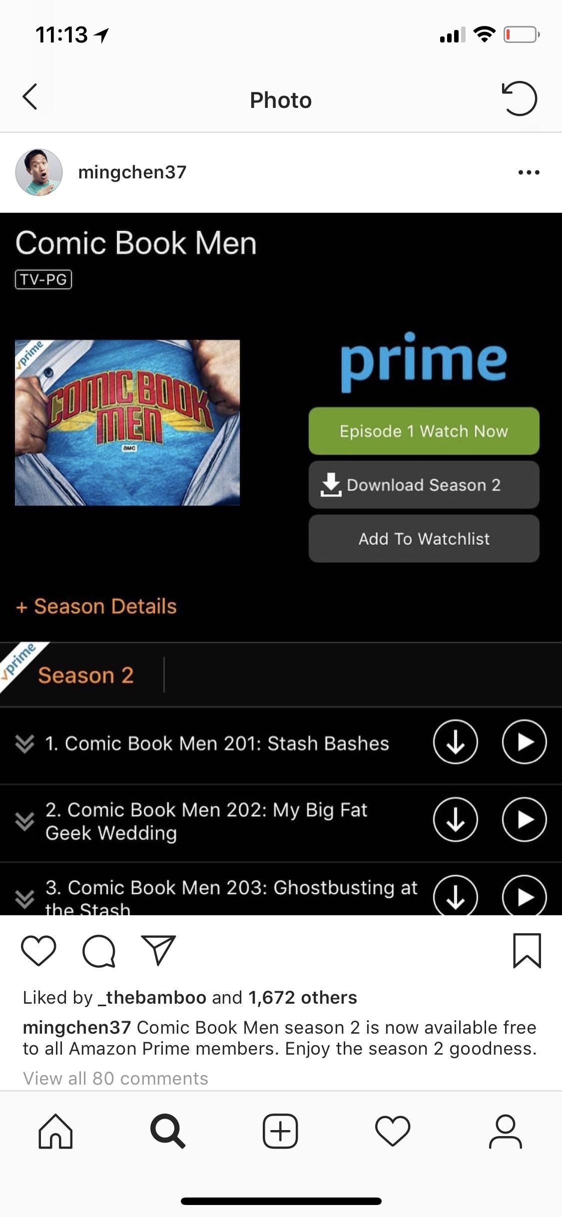 Comic Book Men Season 2 on Amazon Prime! r/tesdcares