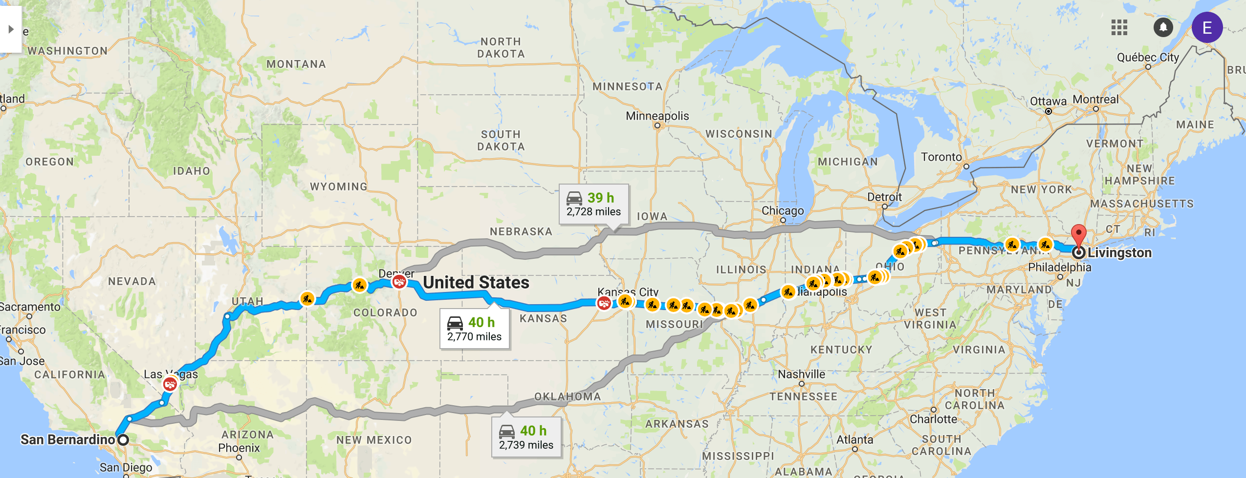 15+ Cross country road trip map ideas in 2021 Wallpaper