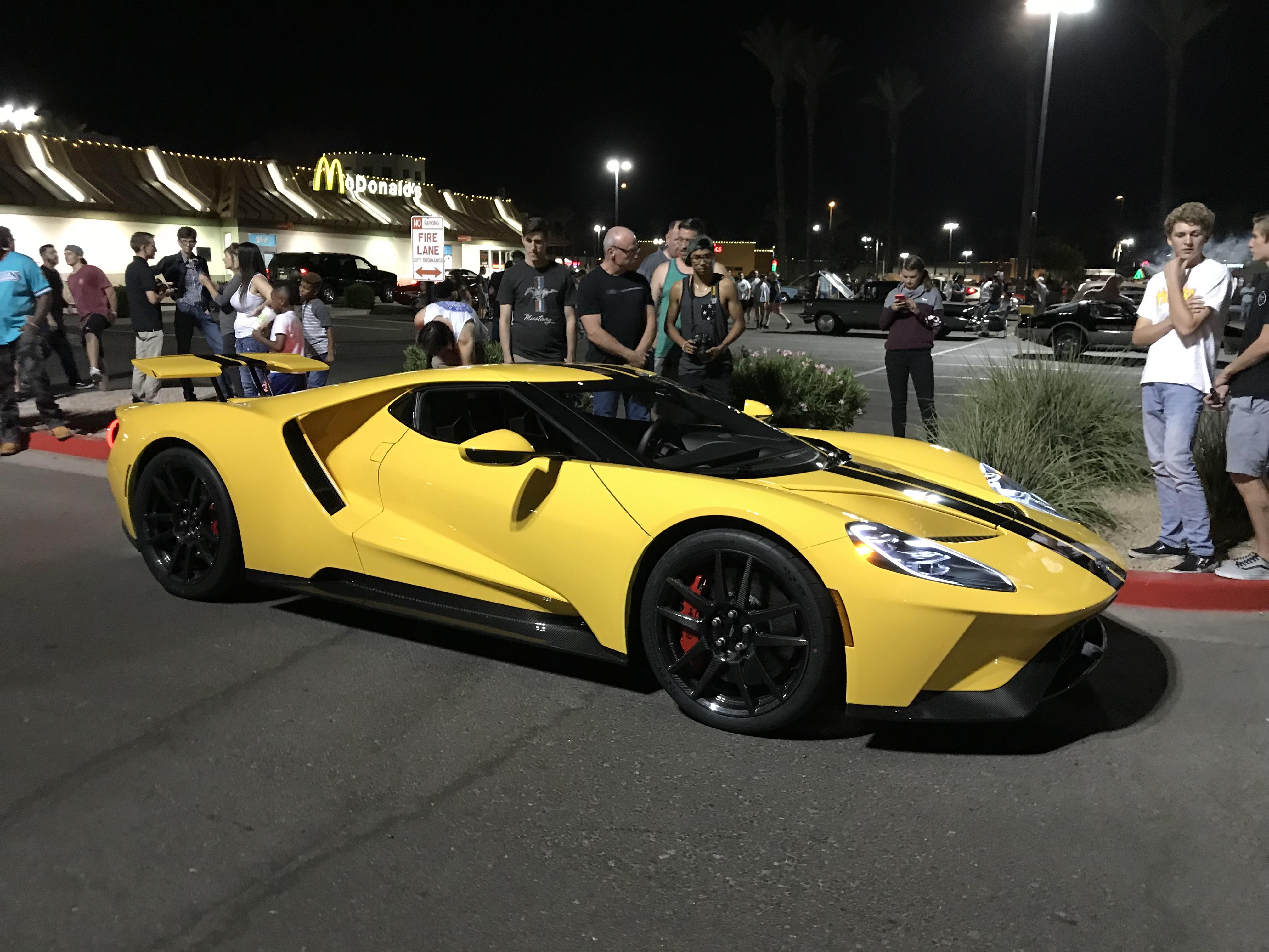 Brand new Ford GT showed up to a weekly car meet in Scottsdale, AZ r