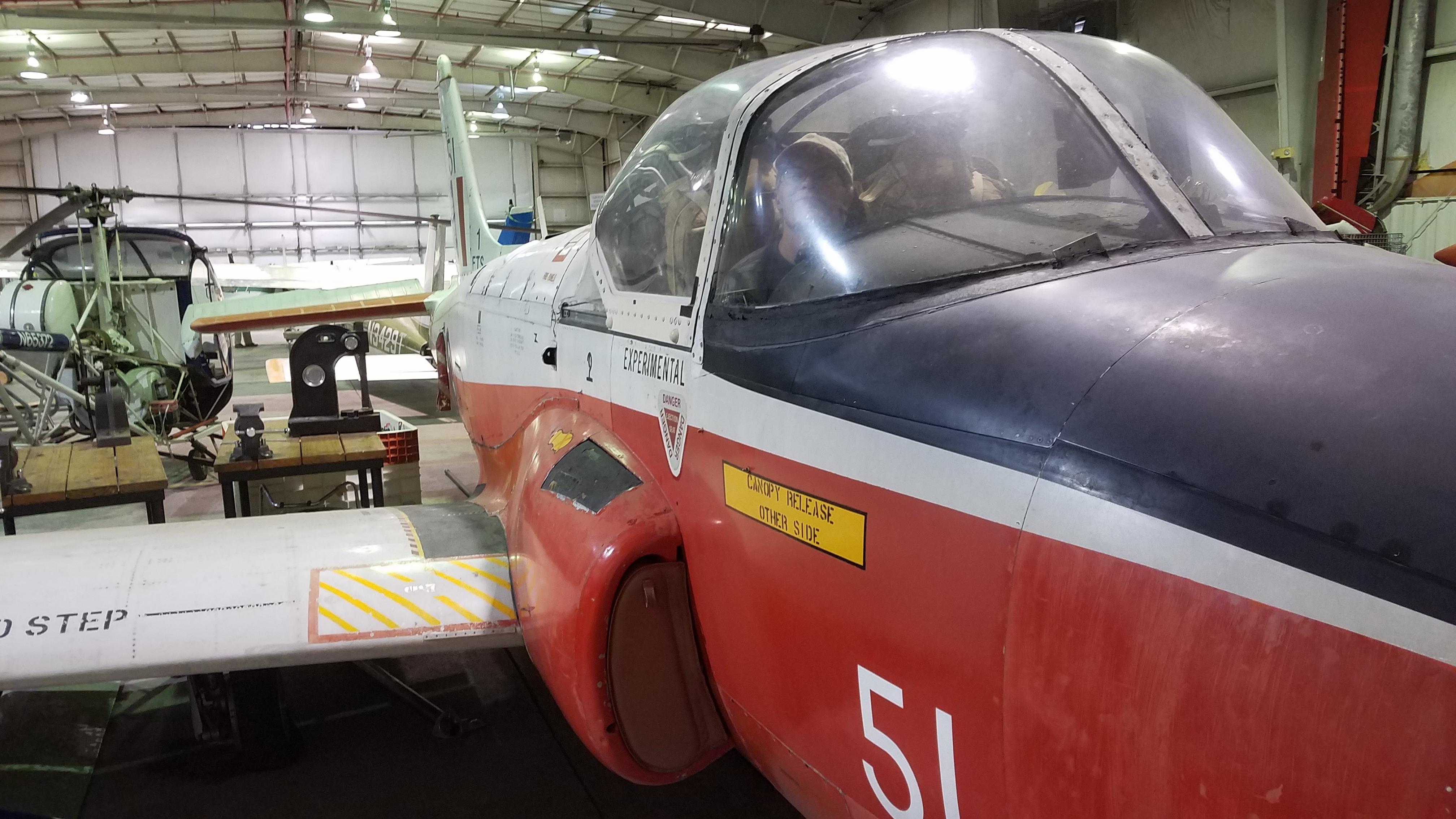 Climbed inside one of the old jets we have at A&P school r/aviation