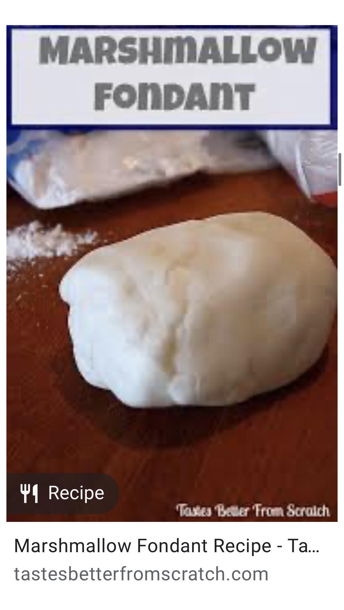 someone really posted a recipe of marshmallow fondants... r/FondantHate