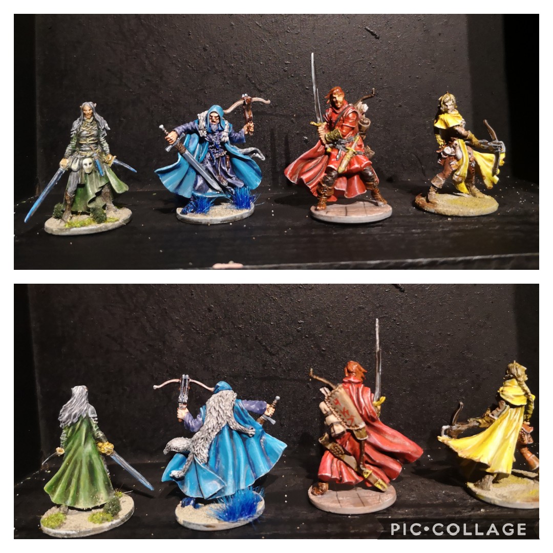 35mm plastic figures painted up for use with a board game called