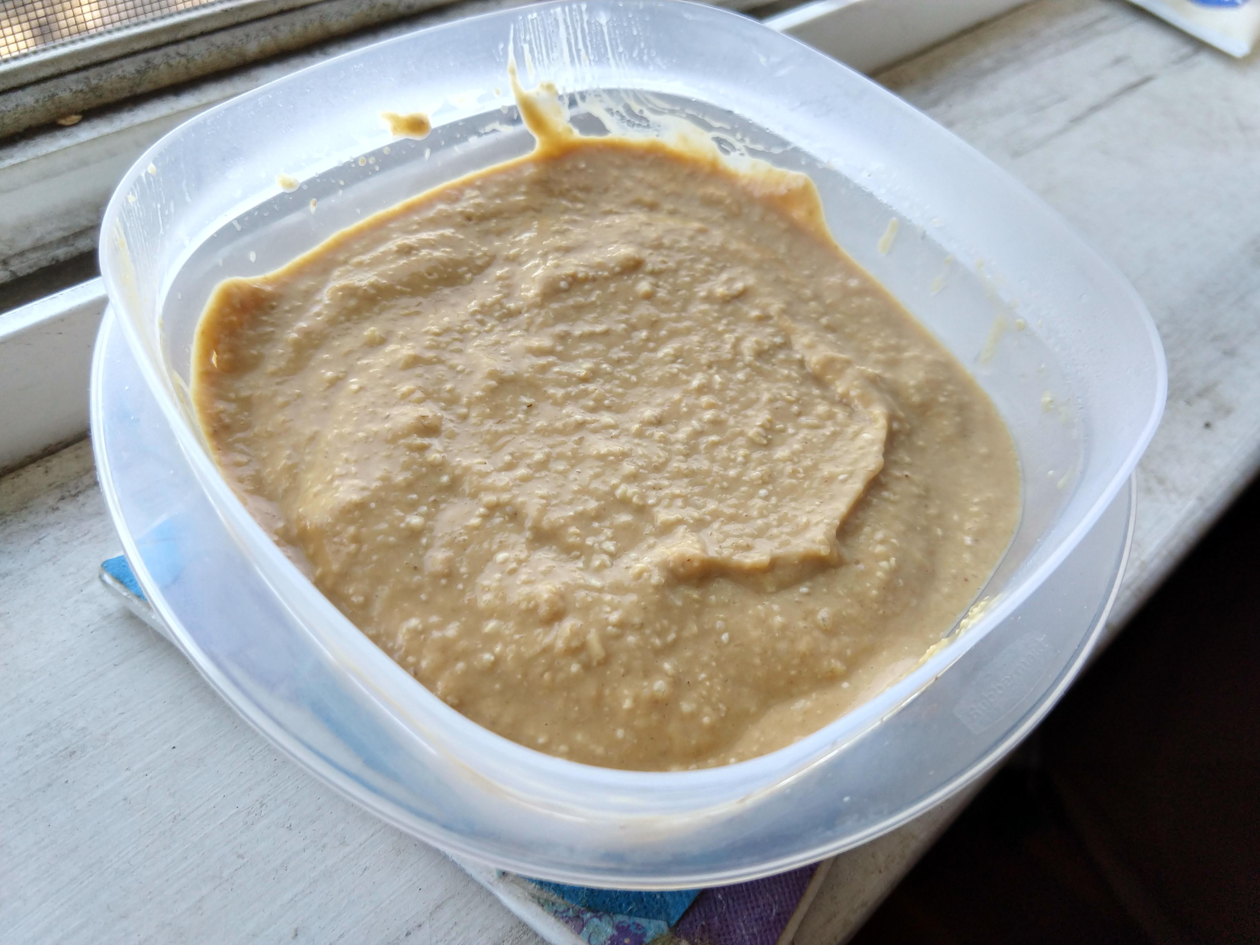 Peanut butter cheesecake overnight oats r/Oatmeal