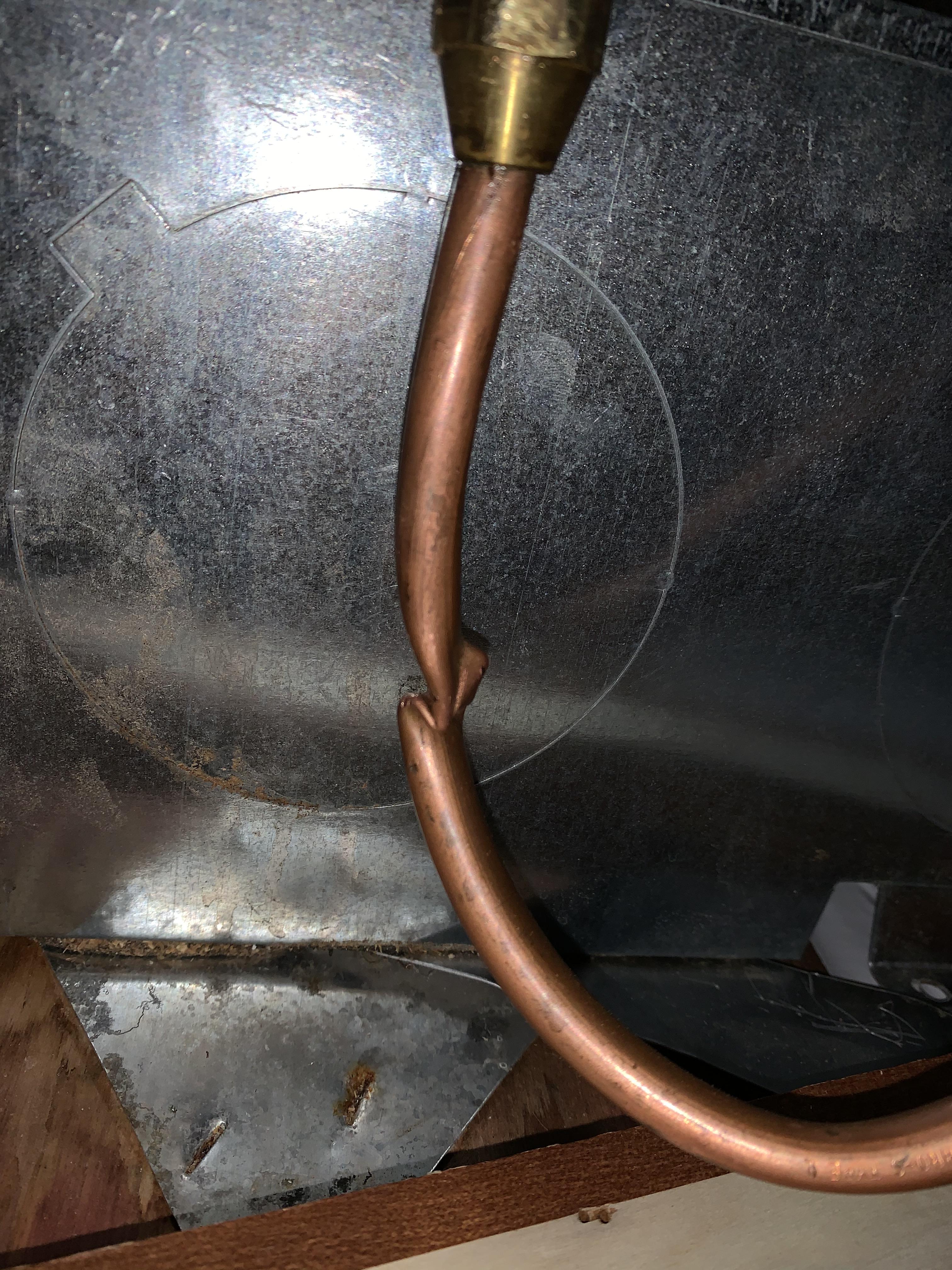 Propane line kink repair (description in comment) r/GoRVing
