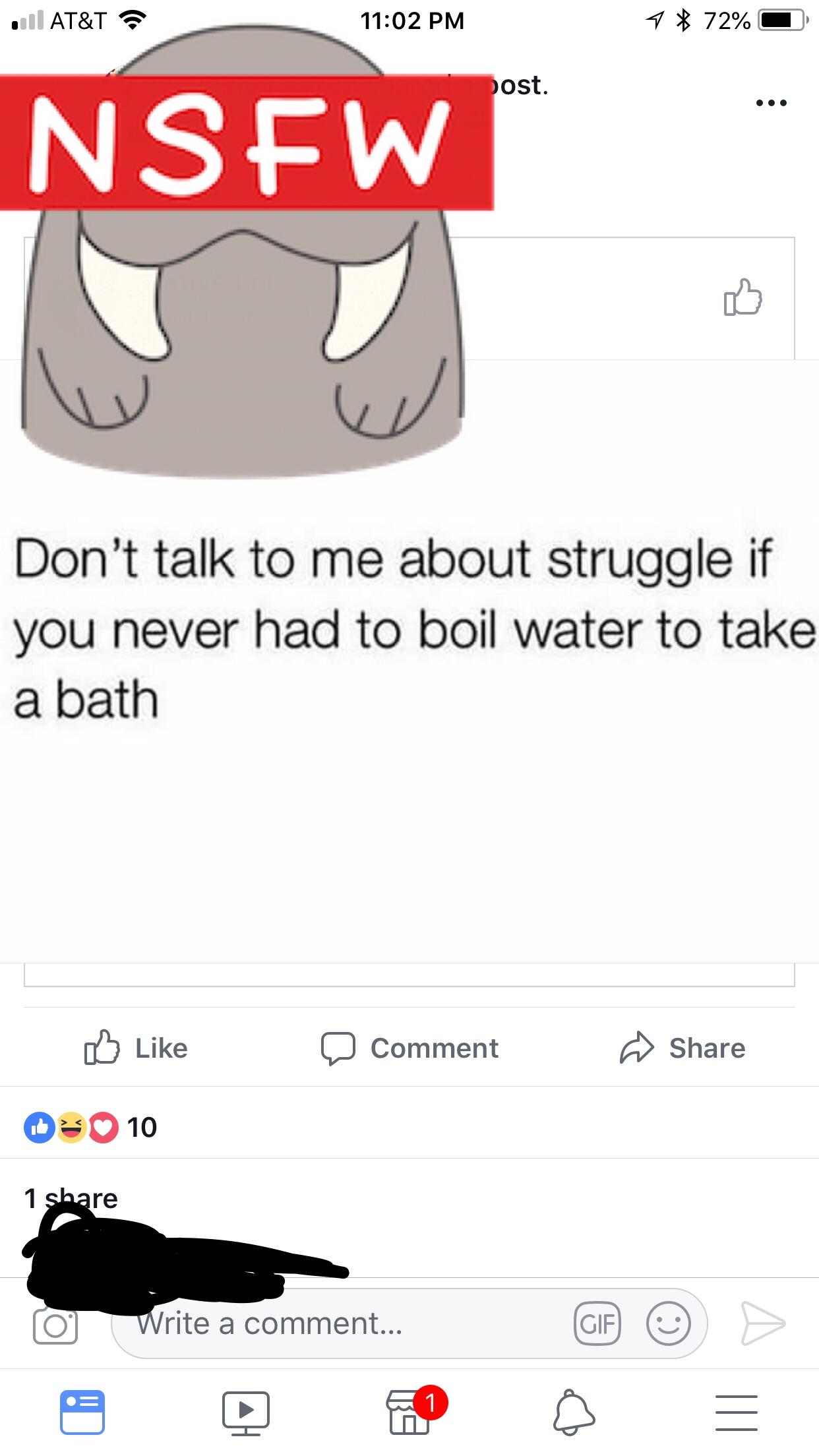 You’ve only struggled if you had plumbing/water heater issues r