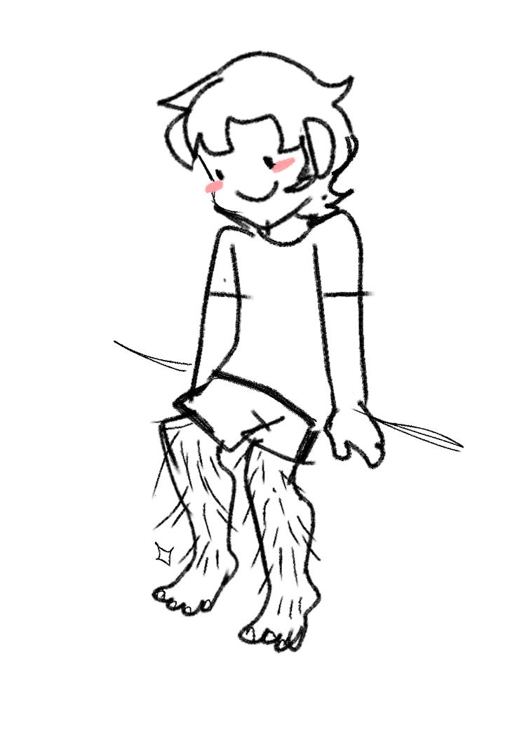 I love wearing shorts because there's something about my skrunkly hairy legs that give me