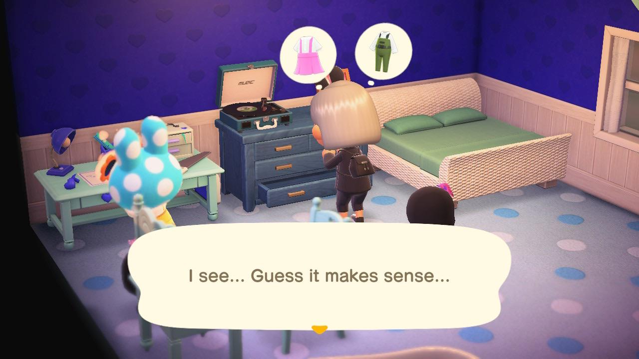 PSA If you open your villager’s closet it shows you the clothes you’ve
