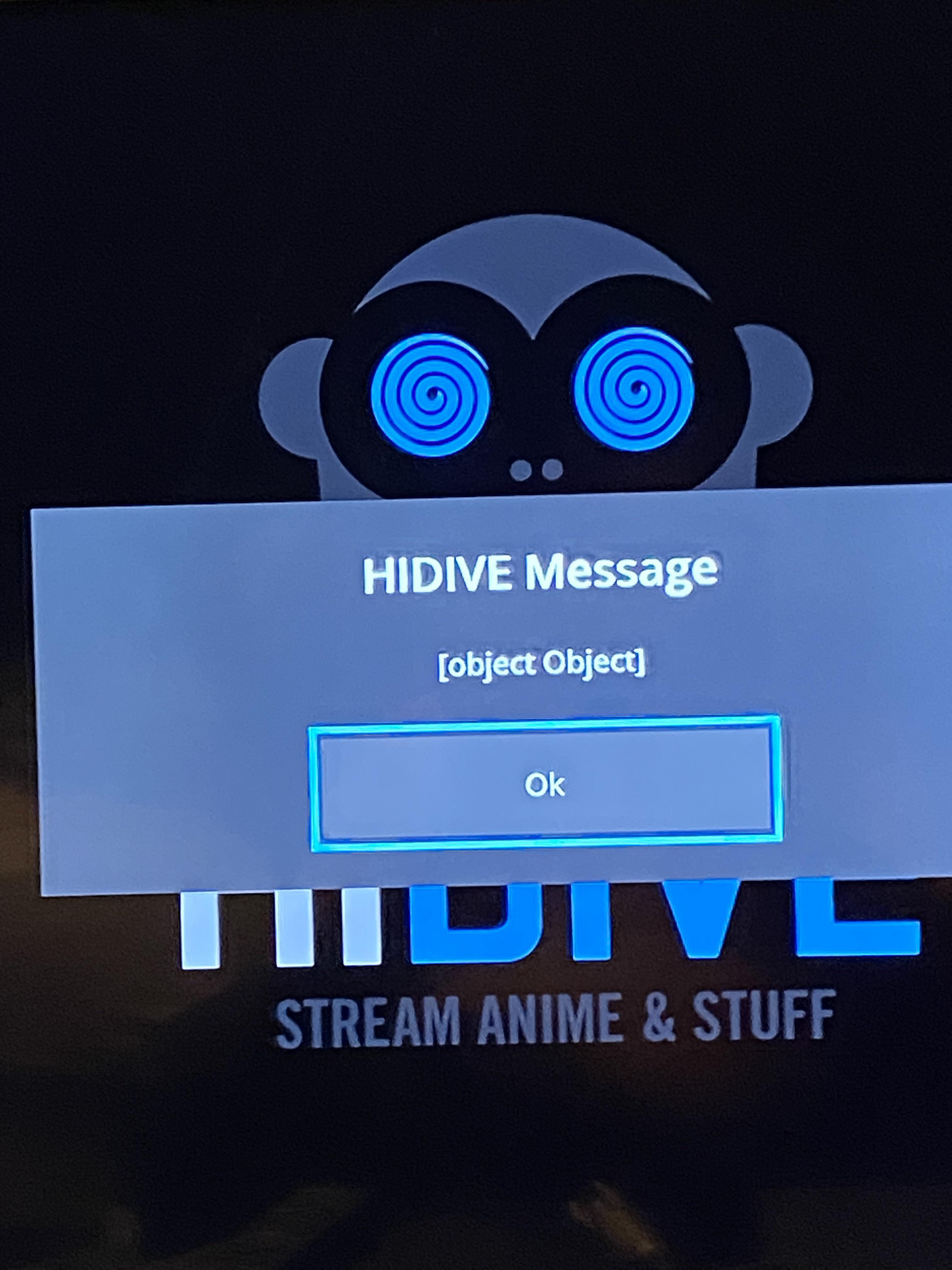 What does this mean? When I try to log in on Xbox. Help? r/Hidive