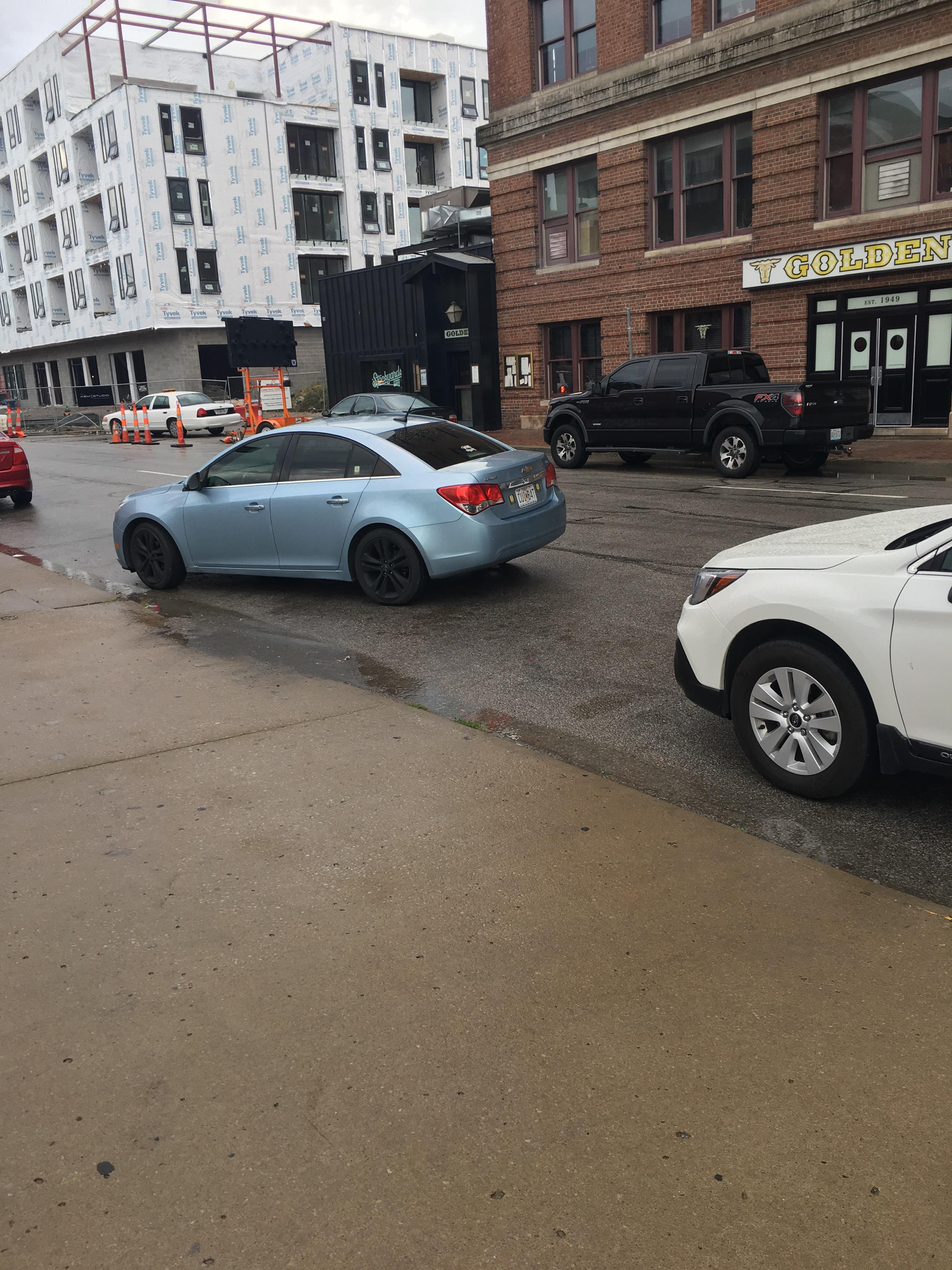 Great Parking KC. Not only two spots, but two lanes. r/kansascity