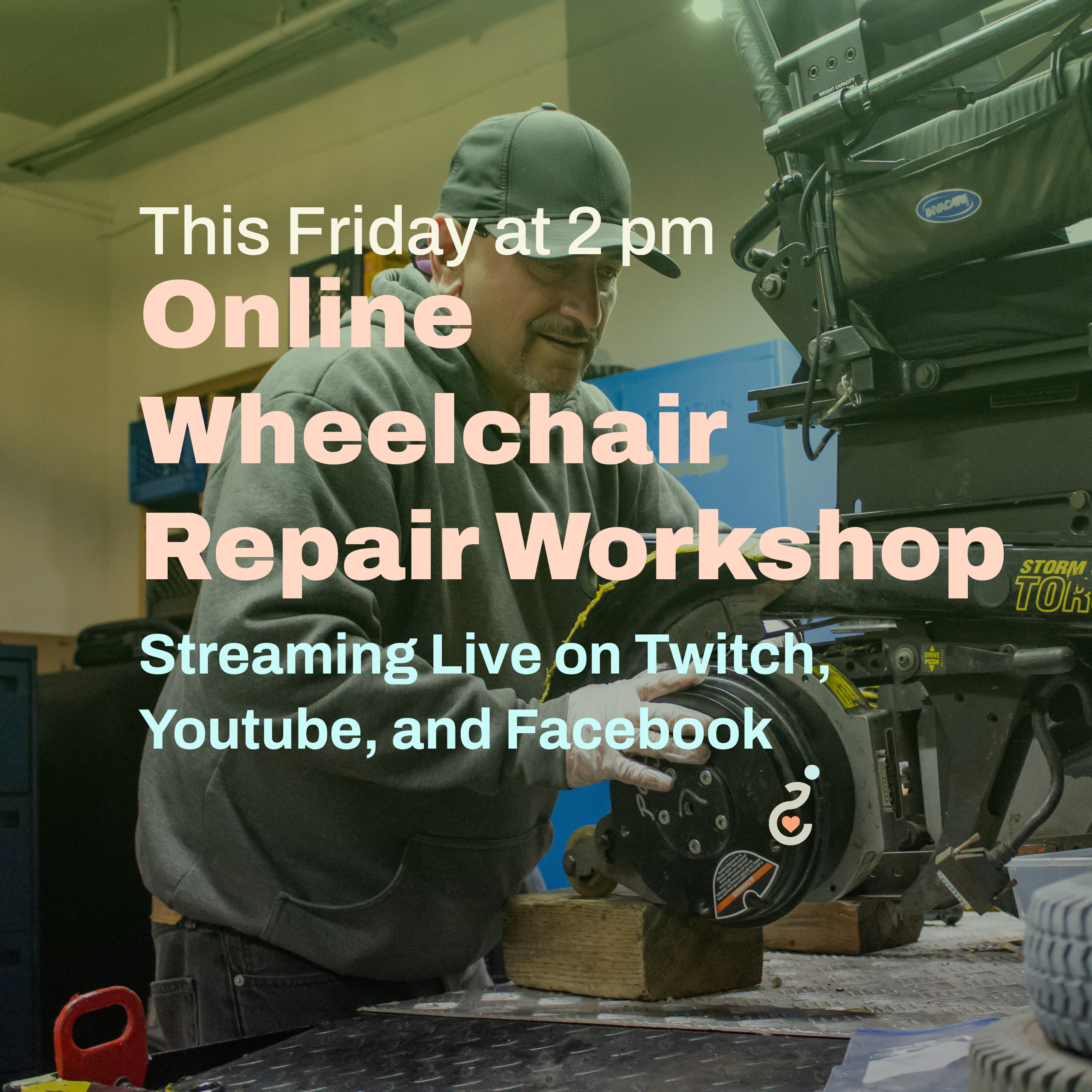 This Friday (7/14), our agency will livestream a Free Wheelchair