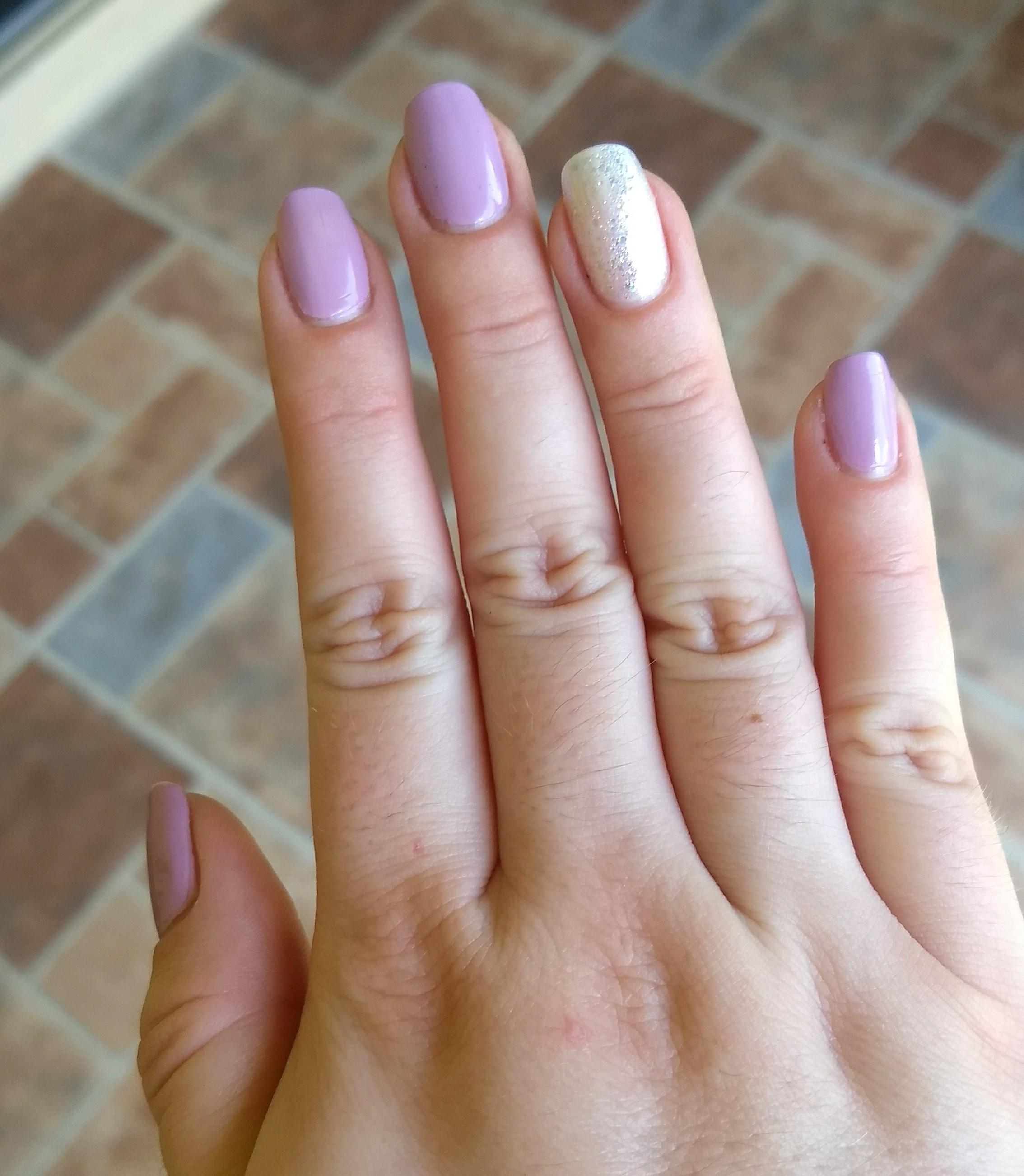 My first manicure post infection. So happy to have healthy nails again