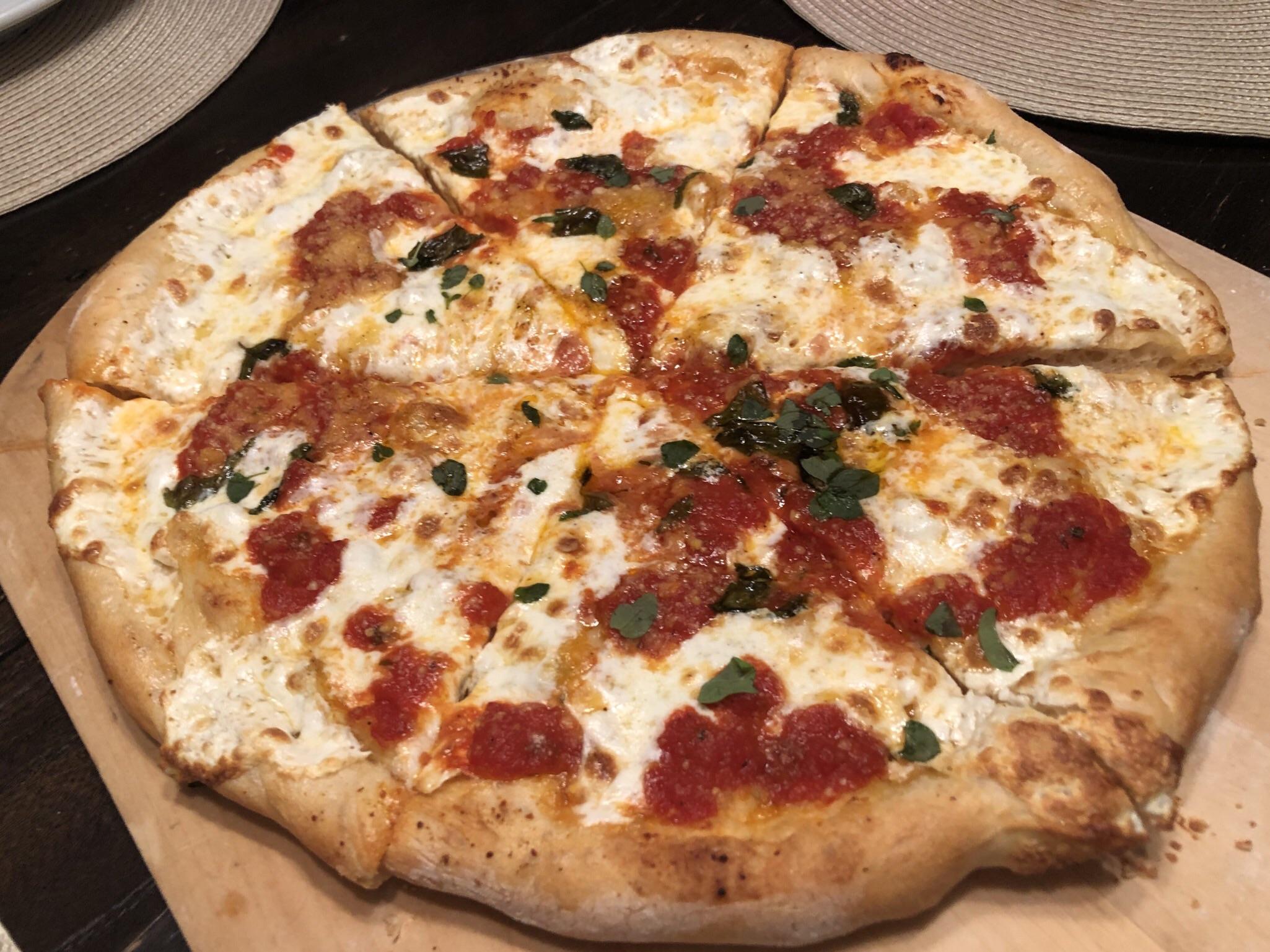 Margherita with fresh mozzarella and oregano r/Pizza