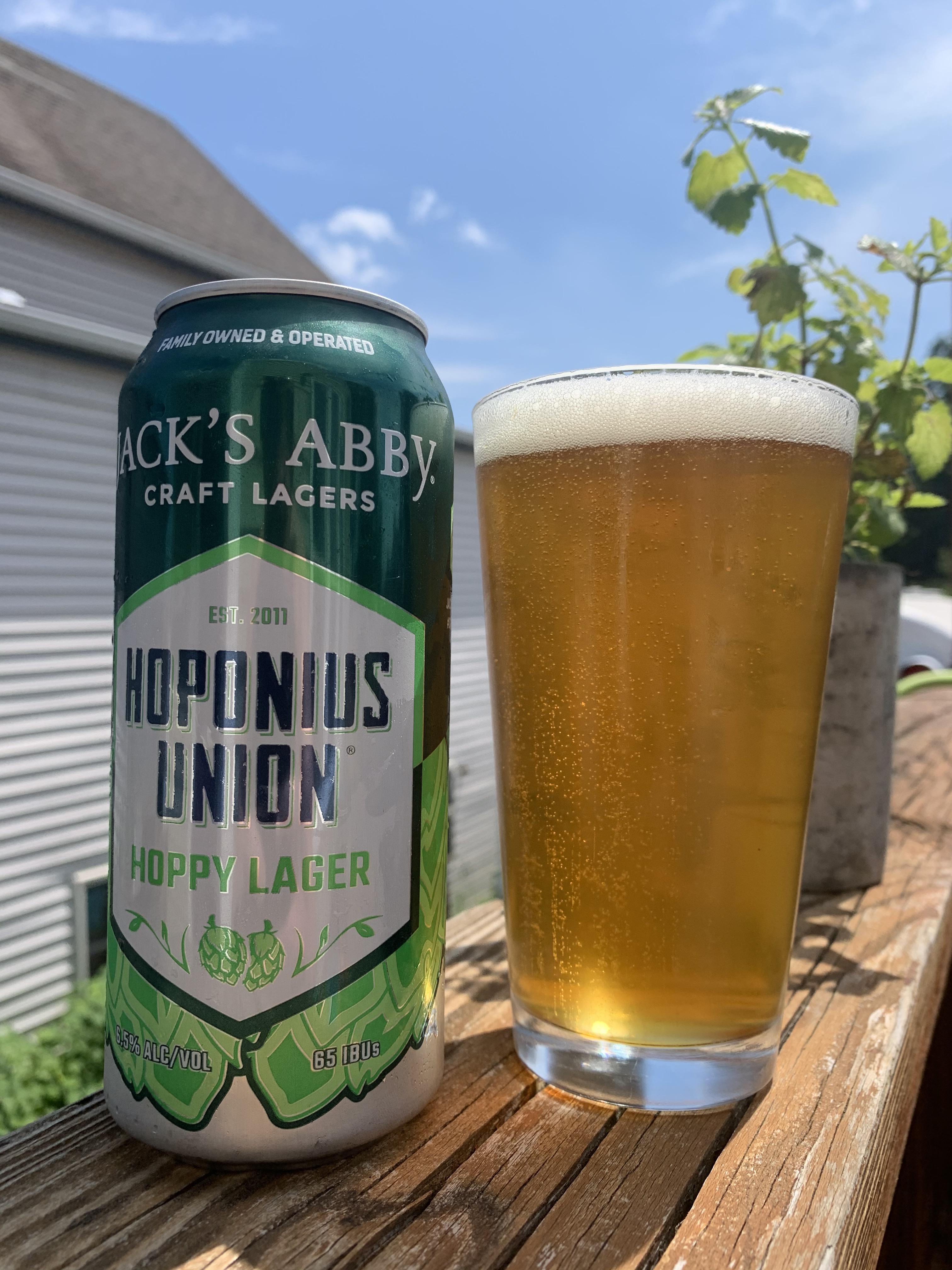 Jack’s Abby Hoponius Union. One of the best lagers in the game r