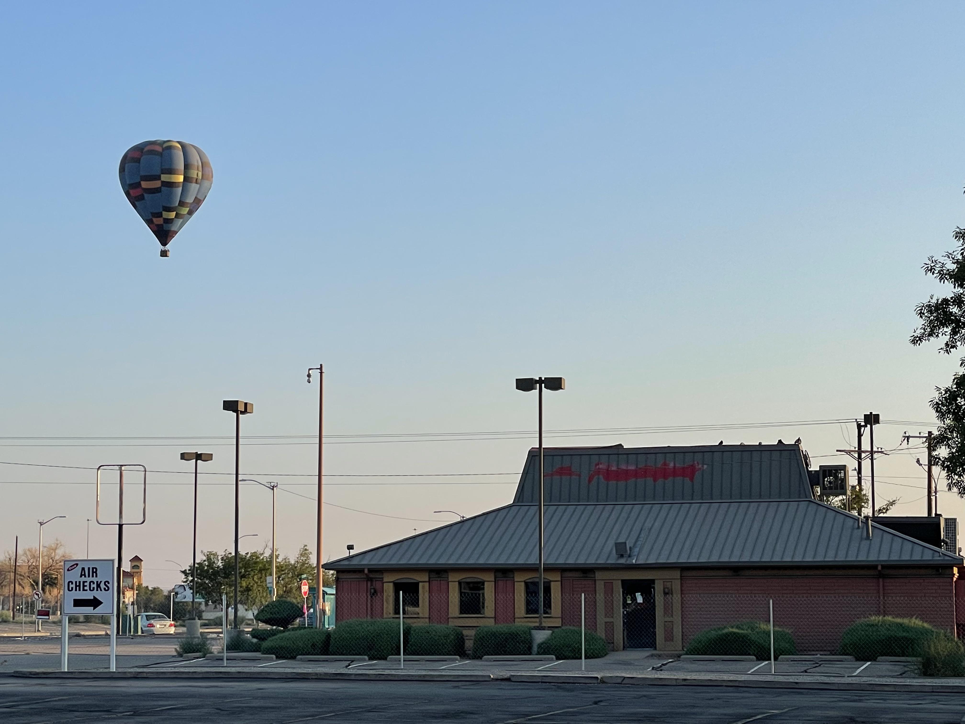 Former Pizza Hut view this morning in Albuquerque, New Mexico r