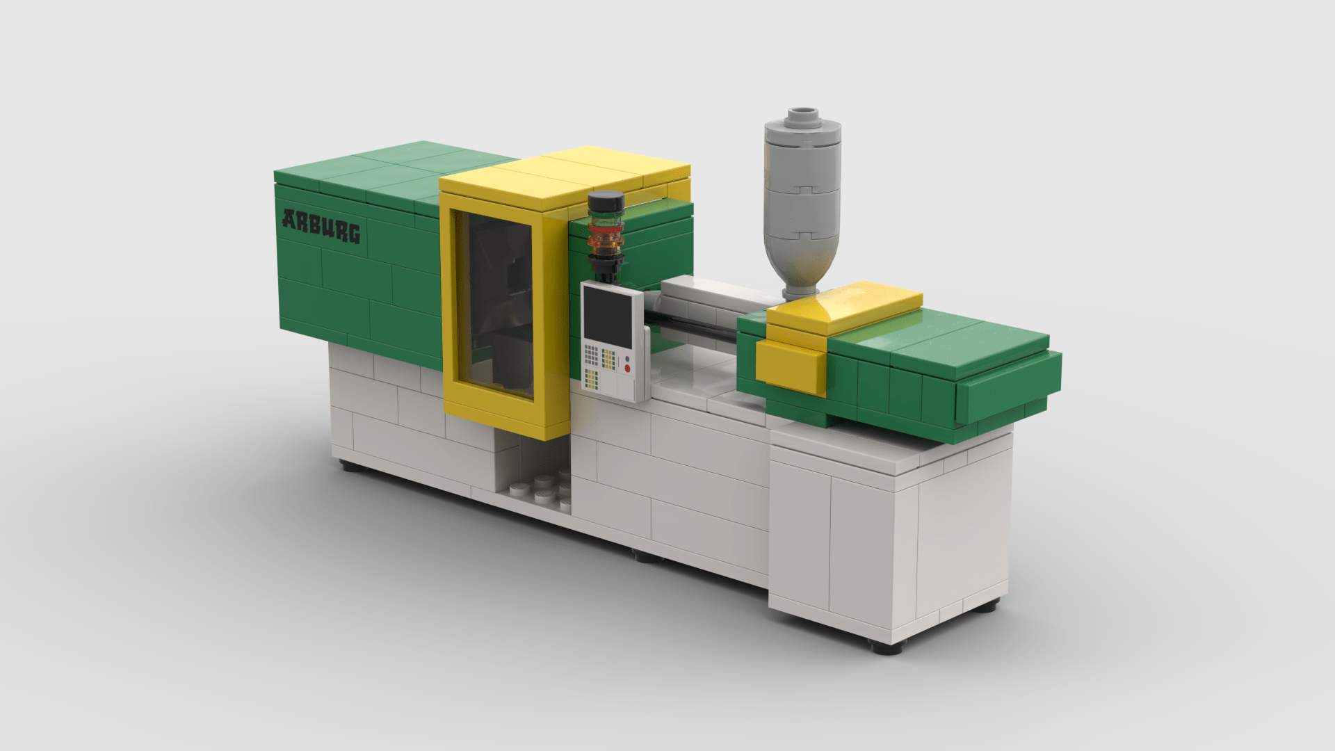 My version of an injection moulding machine r/lego