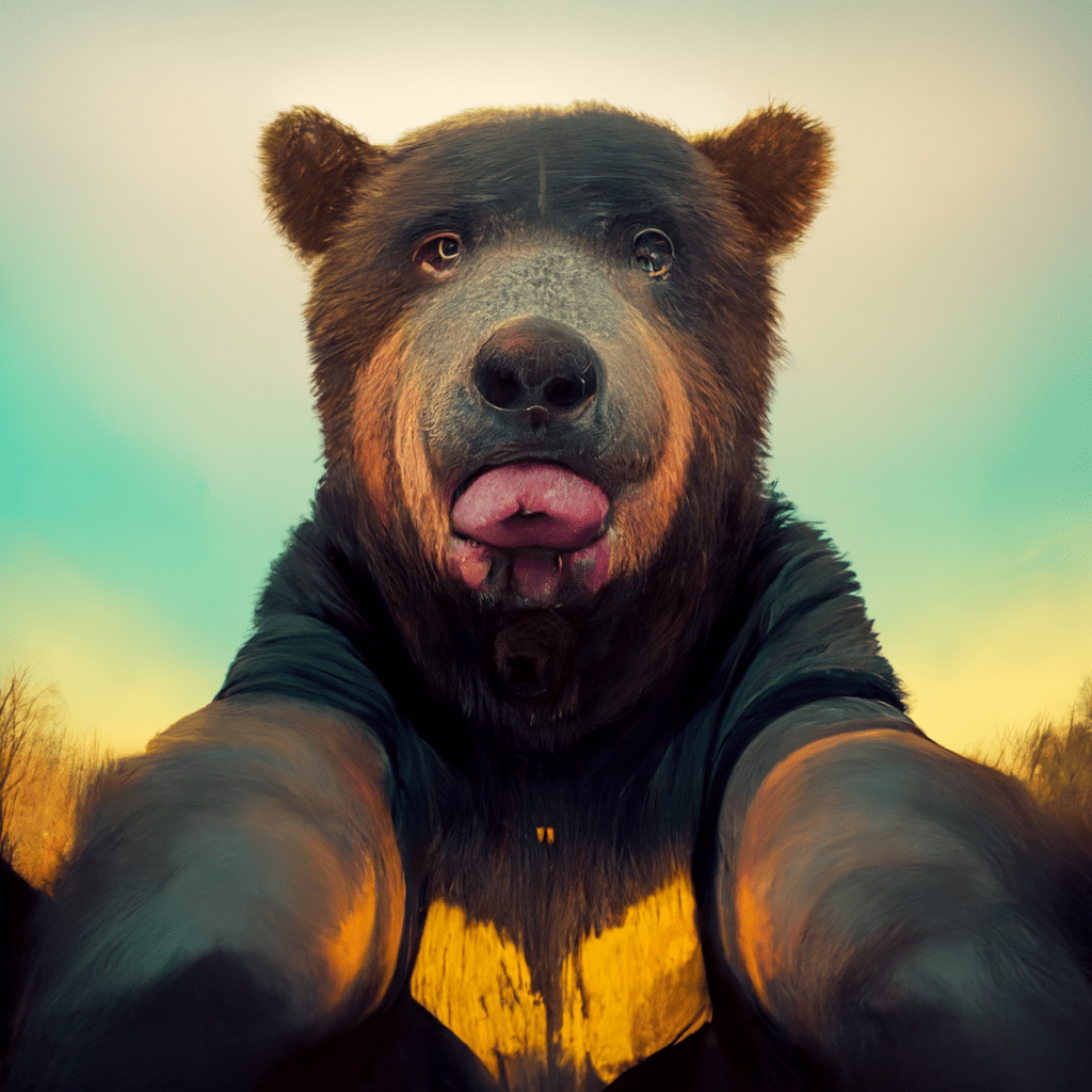 Selfie, Bear r/midjourney