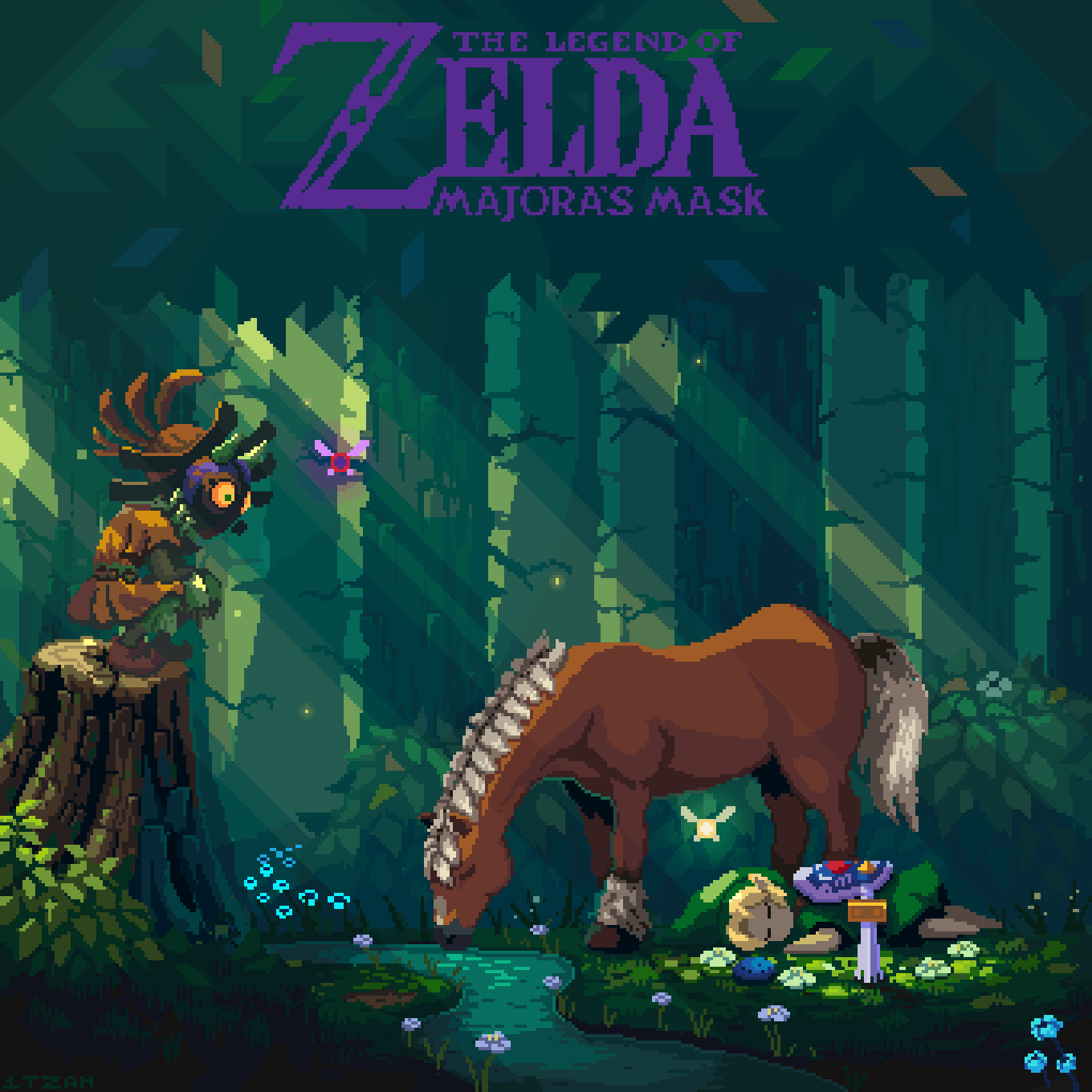 Majora's Mask Wallpaper. r/PixelArt