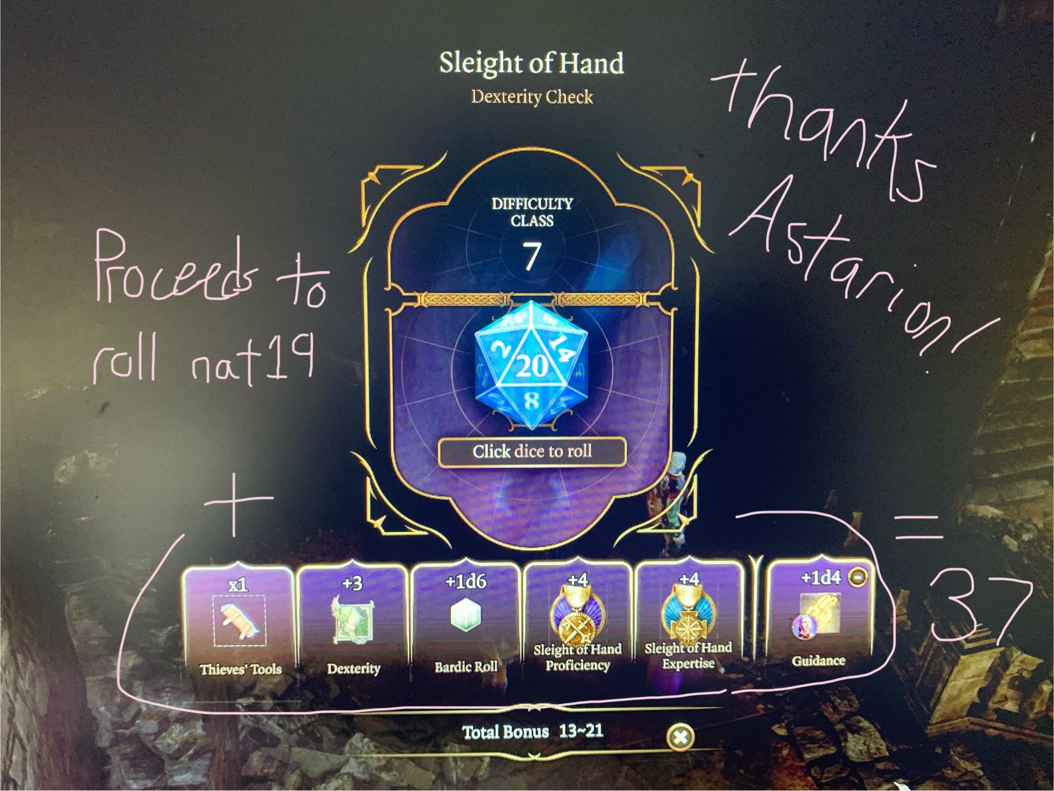 What’s been your highest dice roll? r/BG3