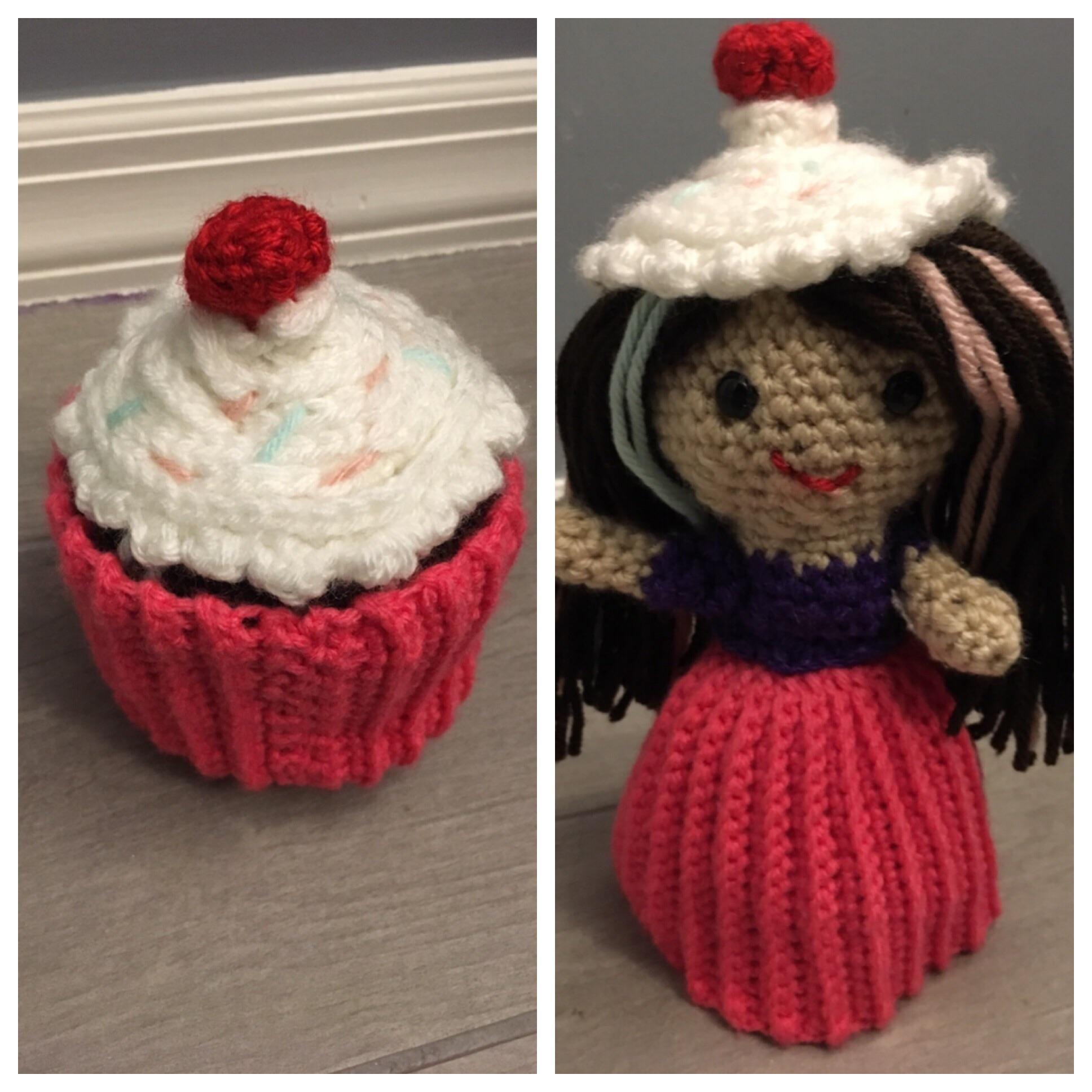 Cupcake Doll for my niece’s 1st birthday r/crochet