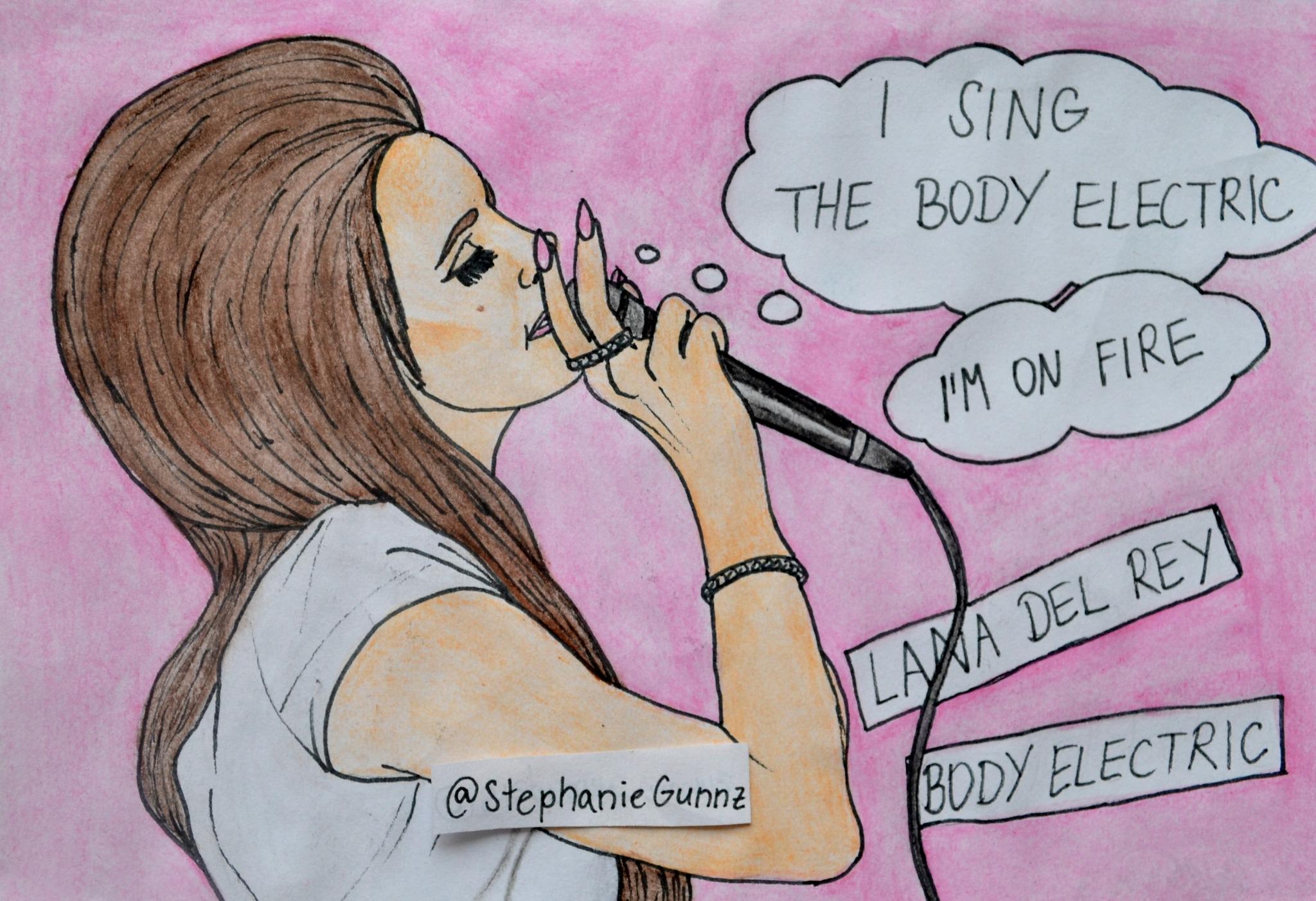 Body Electric my painting LanaDelReyPictures