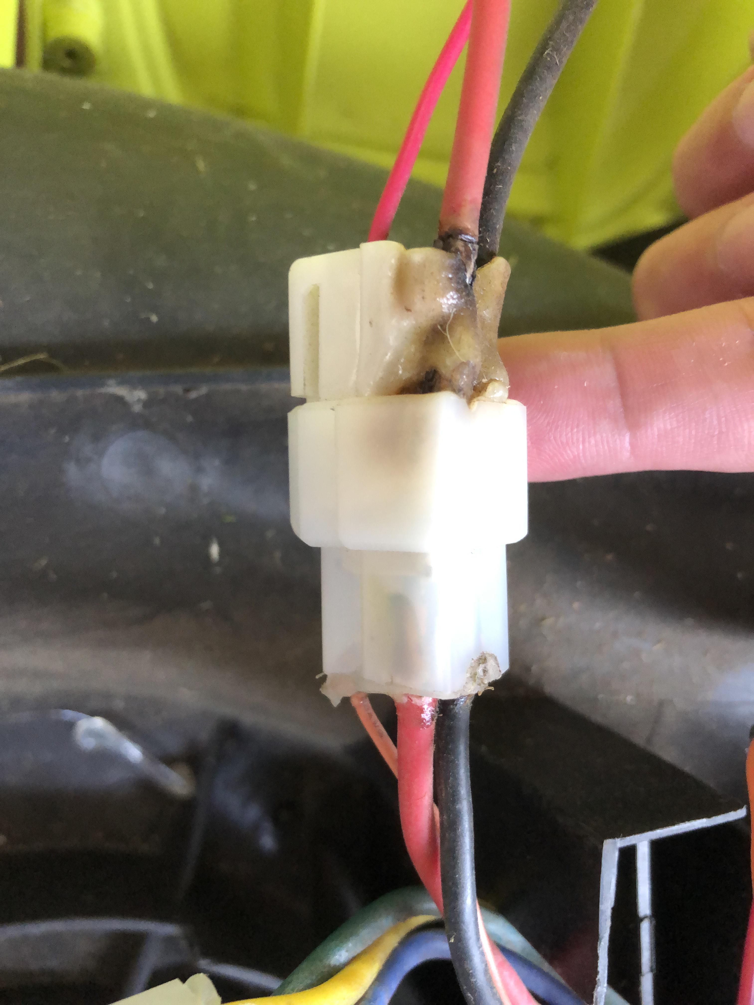Help with lawn mower cables how to repair? r/electricians