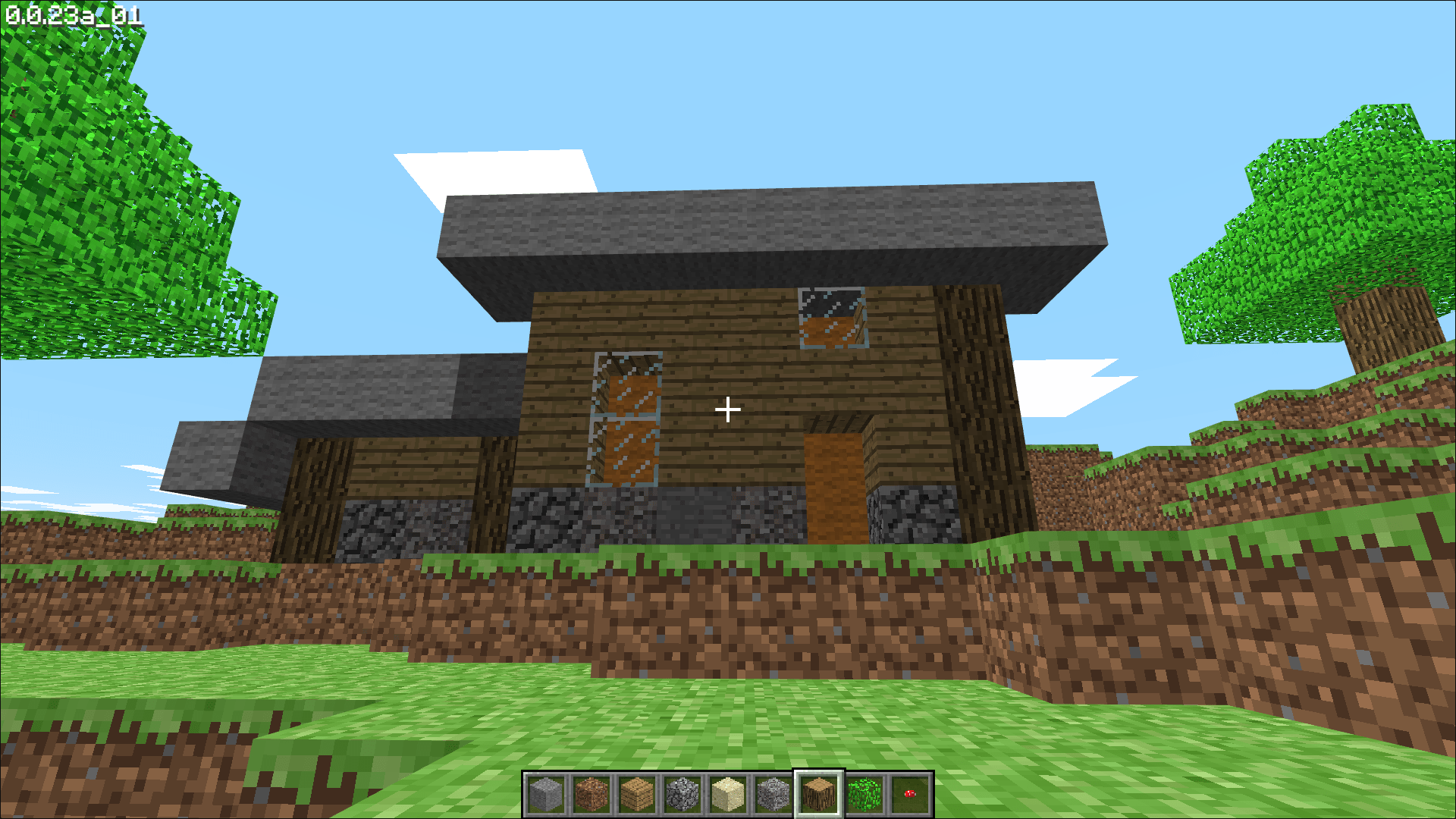Minecraft classic house I built!! r/Minecraft