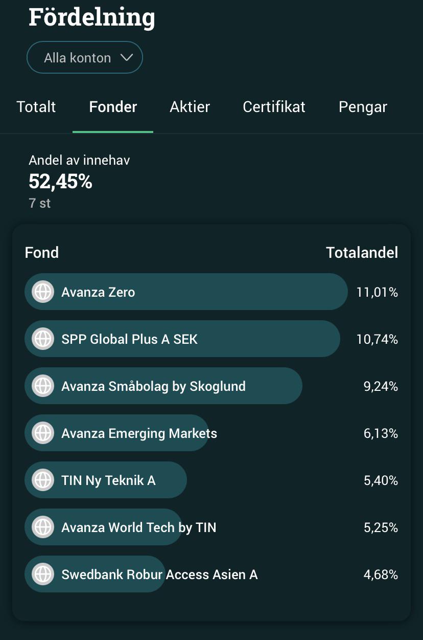 Hjälp med långsiktig fondportfölj. Vet inte hur jag ska fortsätta