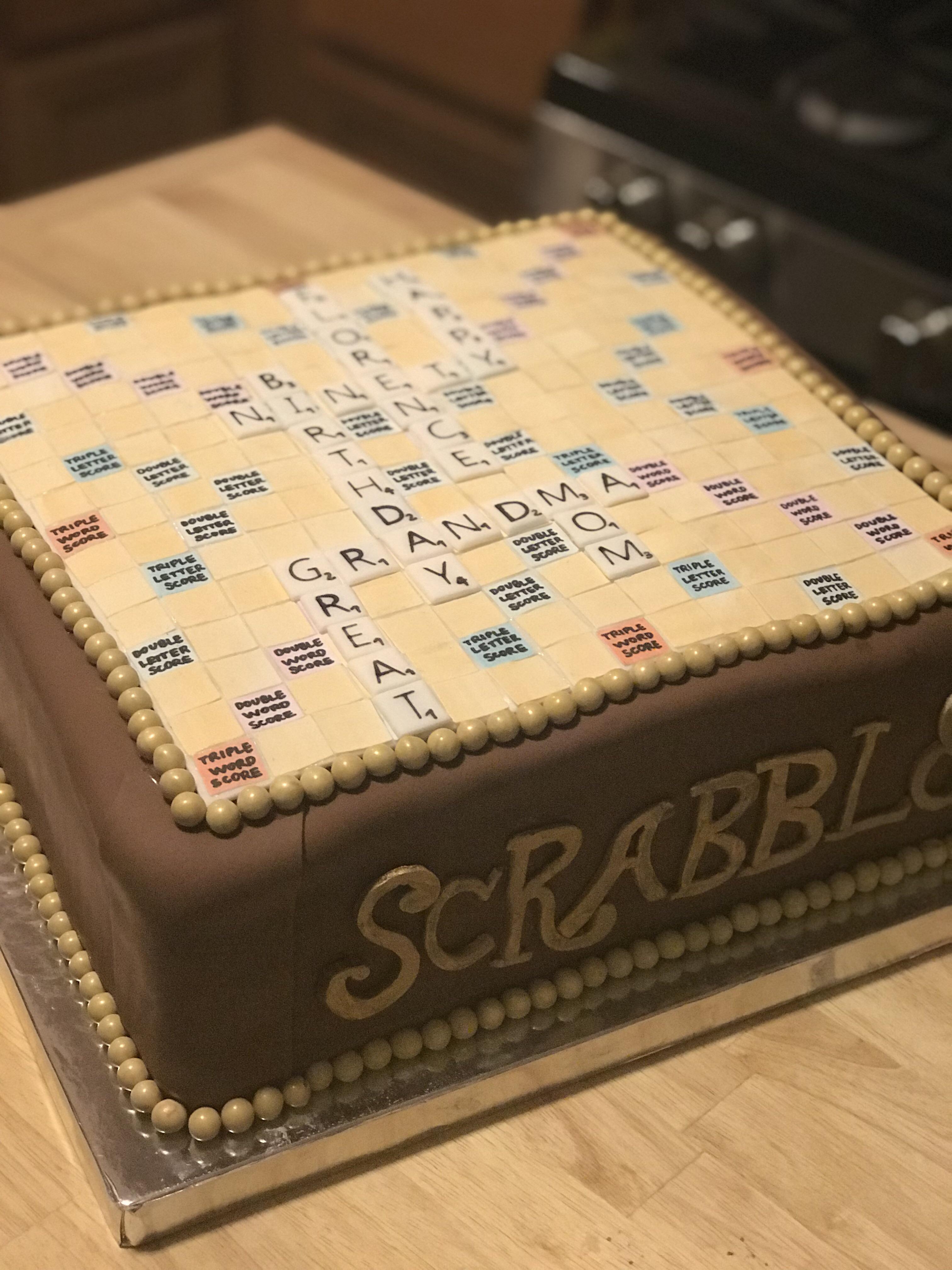 Made a scrabble themed birthday cake 🎂 r/Baking