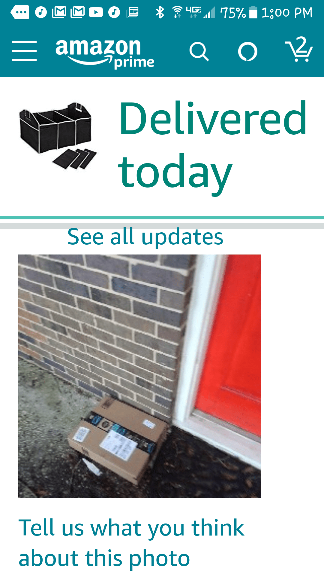 Amazon sent me a pic of my package at my door. r/Damnthatsinteresting