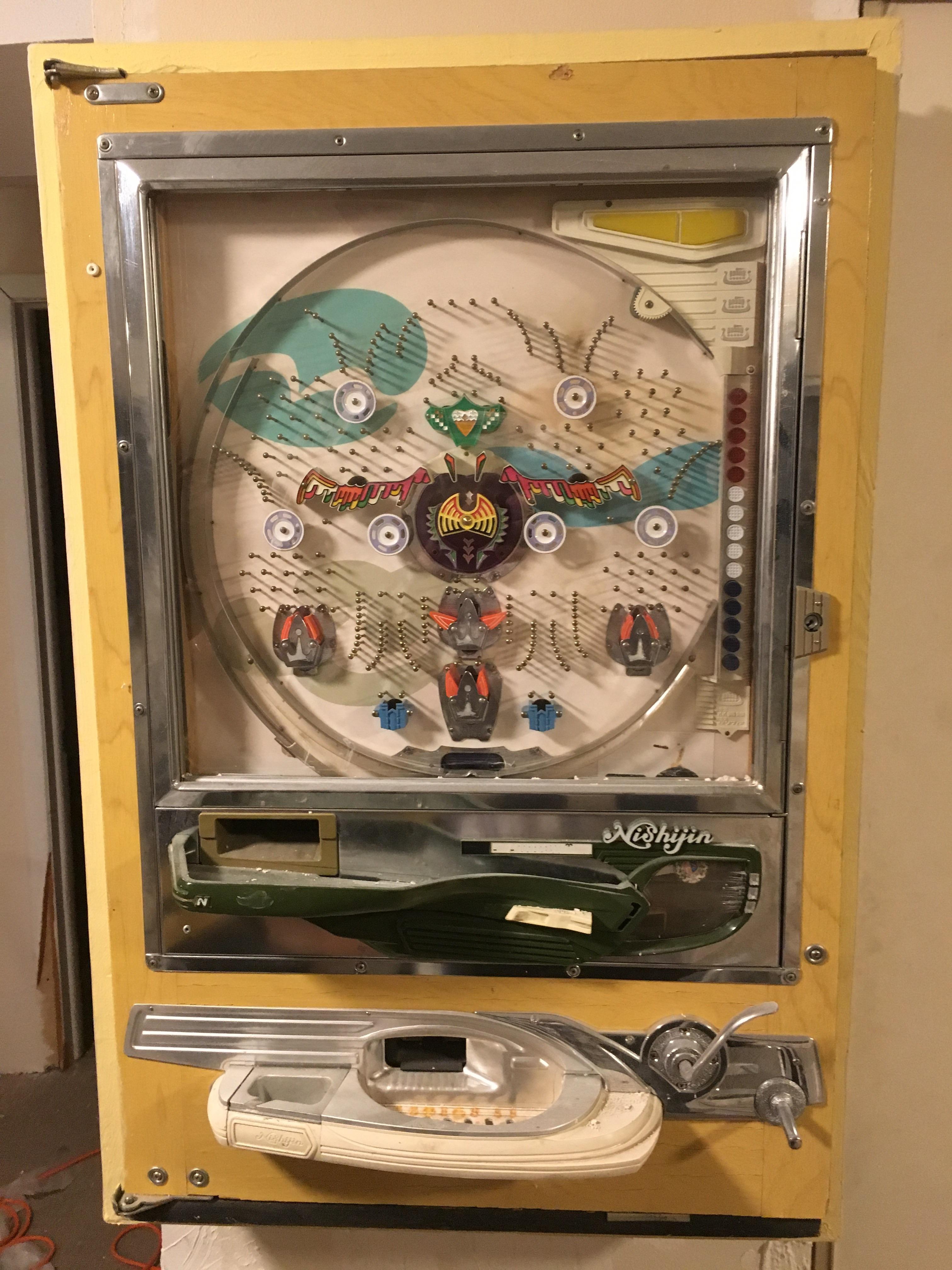 This Japanese Pachinko game from the 60's in my girlfriend's dad