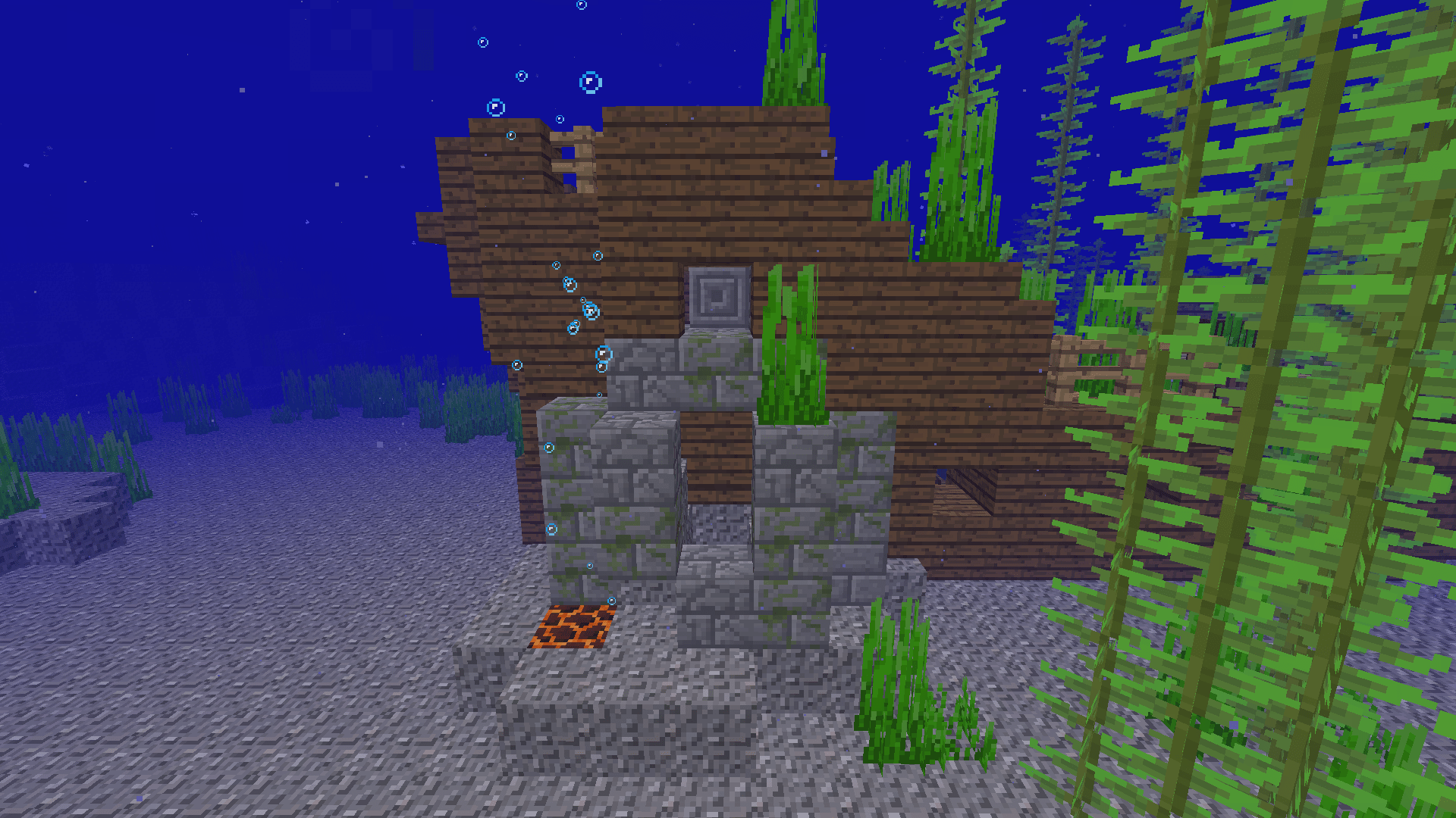 Ocean Ruin Inside A Shipwreck r/Minecraft