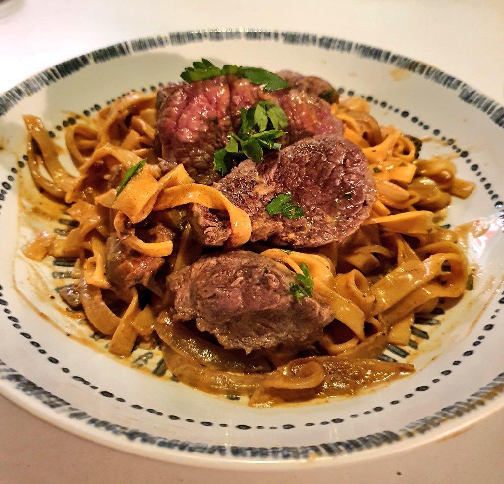 My latest Babish Recipie attempt, beef stroganoff. Quite simply the