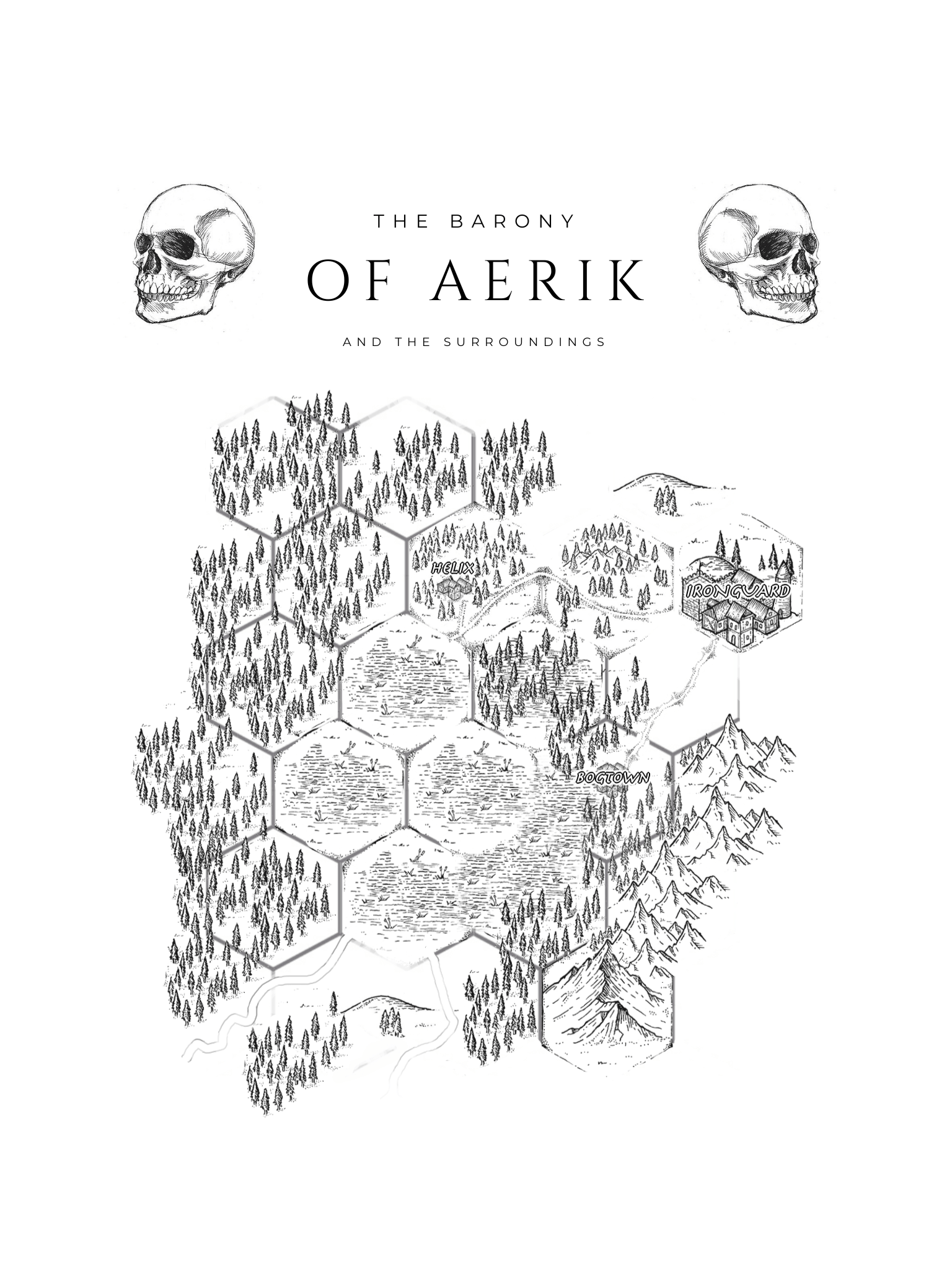 The Barony of Aerik (Barrowmaze using Paths Peculiar) r/osr
