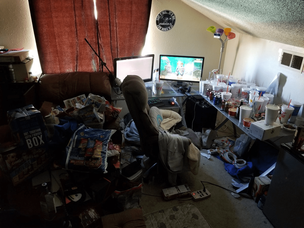 Have Asmongold's room photos ever made it here? NeckbeardNests