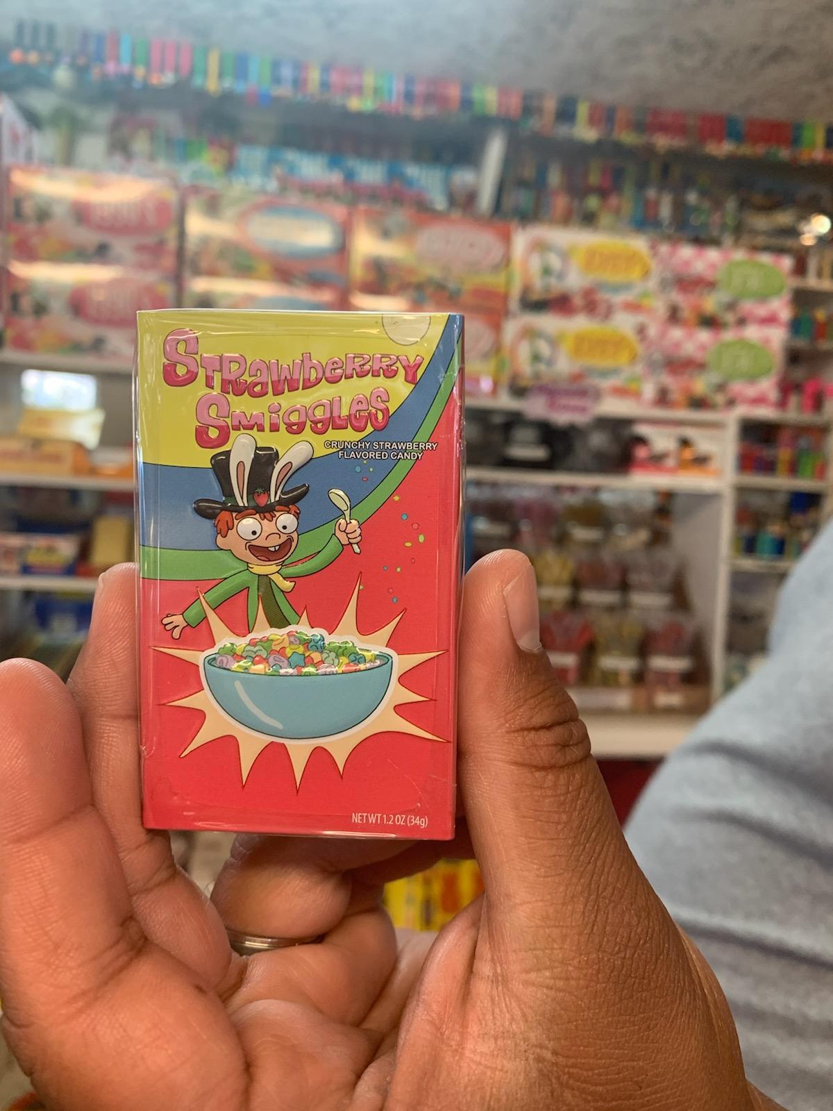 Found a box of Strawberry Smiggles at The Candy Kitchen in Madeira