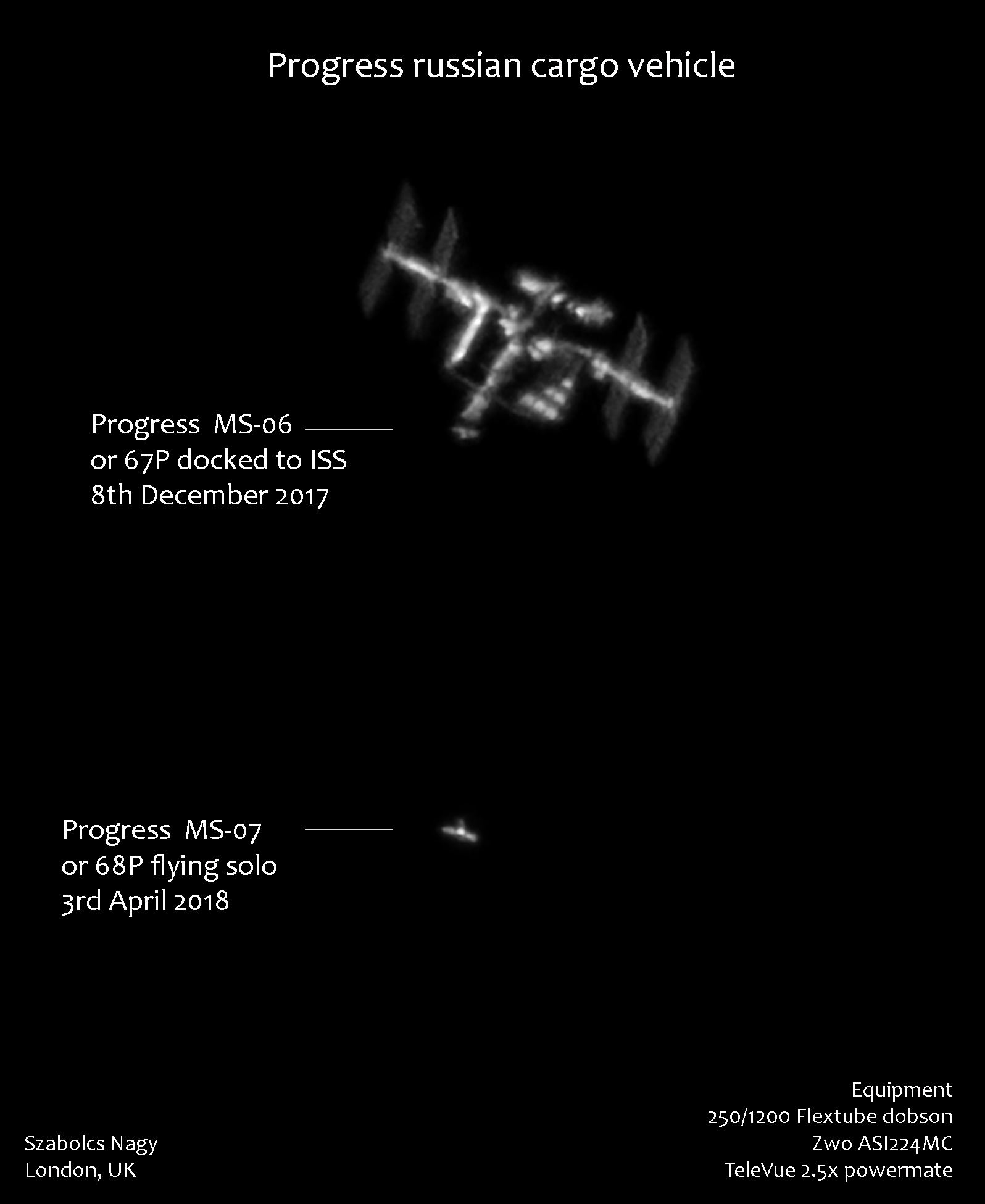 Progress MS07 spacecraft r/Astronomy