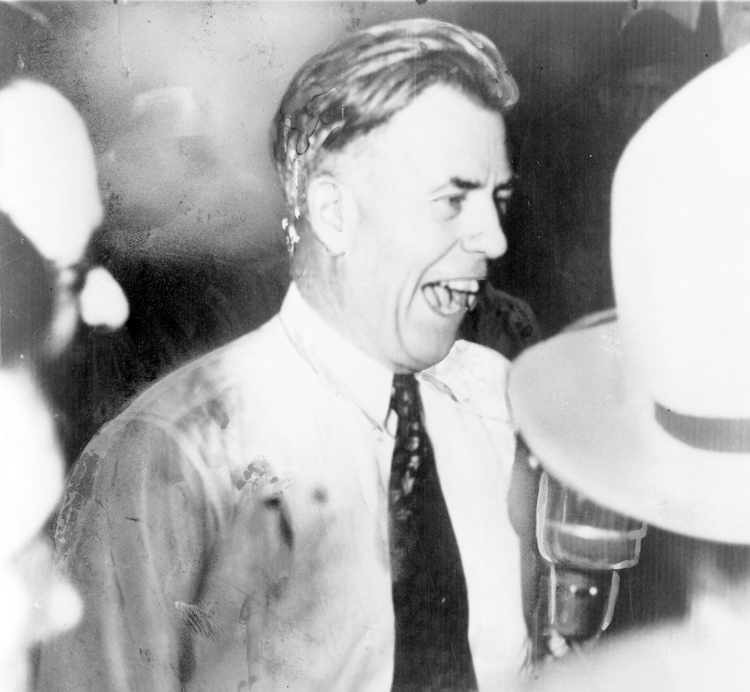 Henry Wallace, Progressive Party presidential candidate, responds
