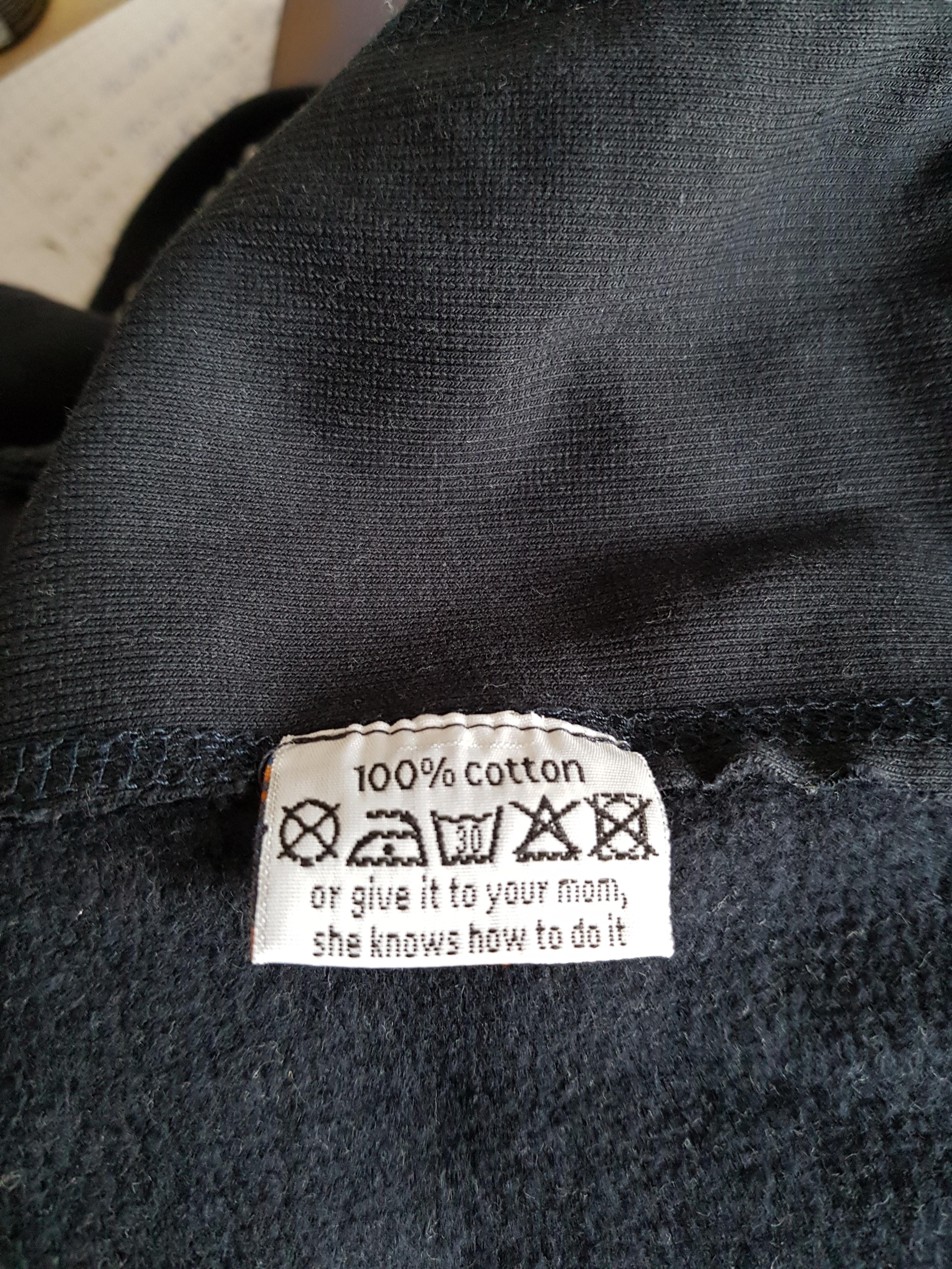 Washing instructions on my hoodie r/wholesomememes