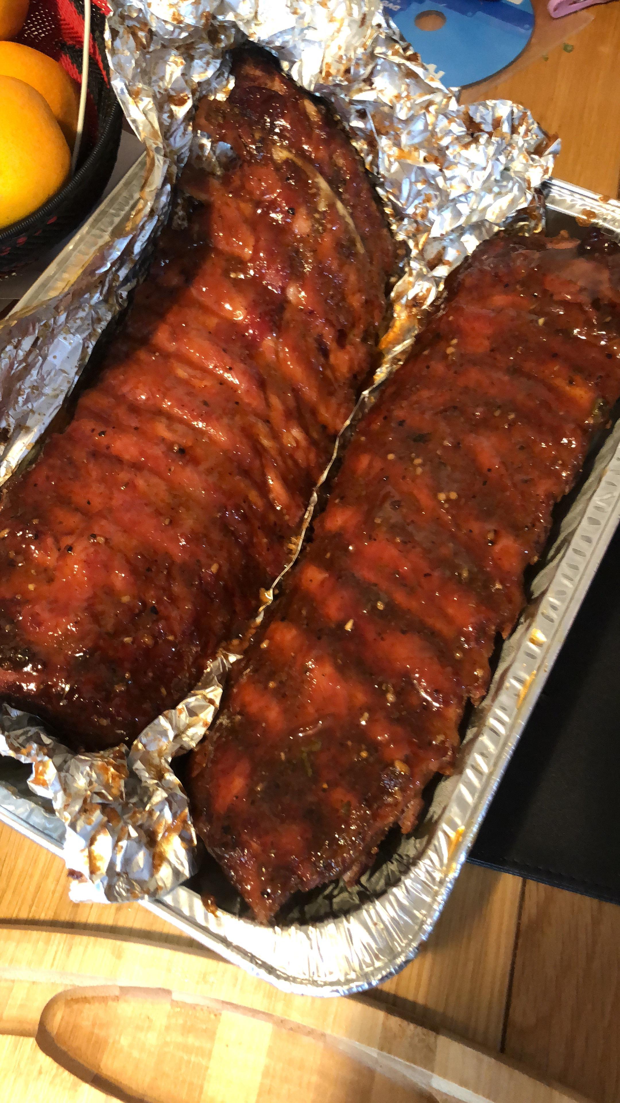 321GO! Best ribs I’ve ever done on the smoker. Plum BBQ glaze. r/BBQ